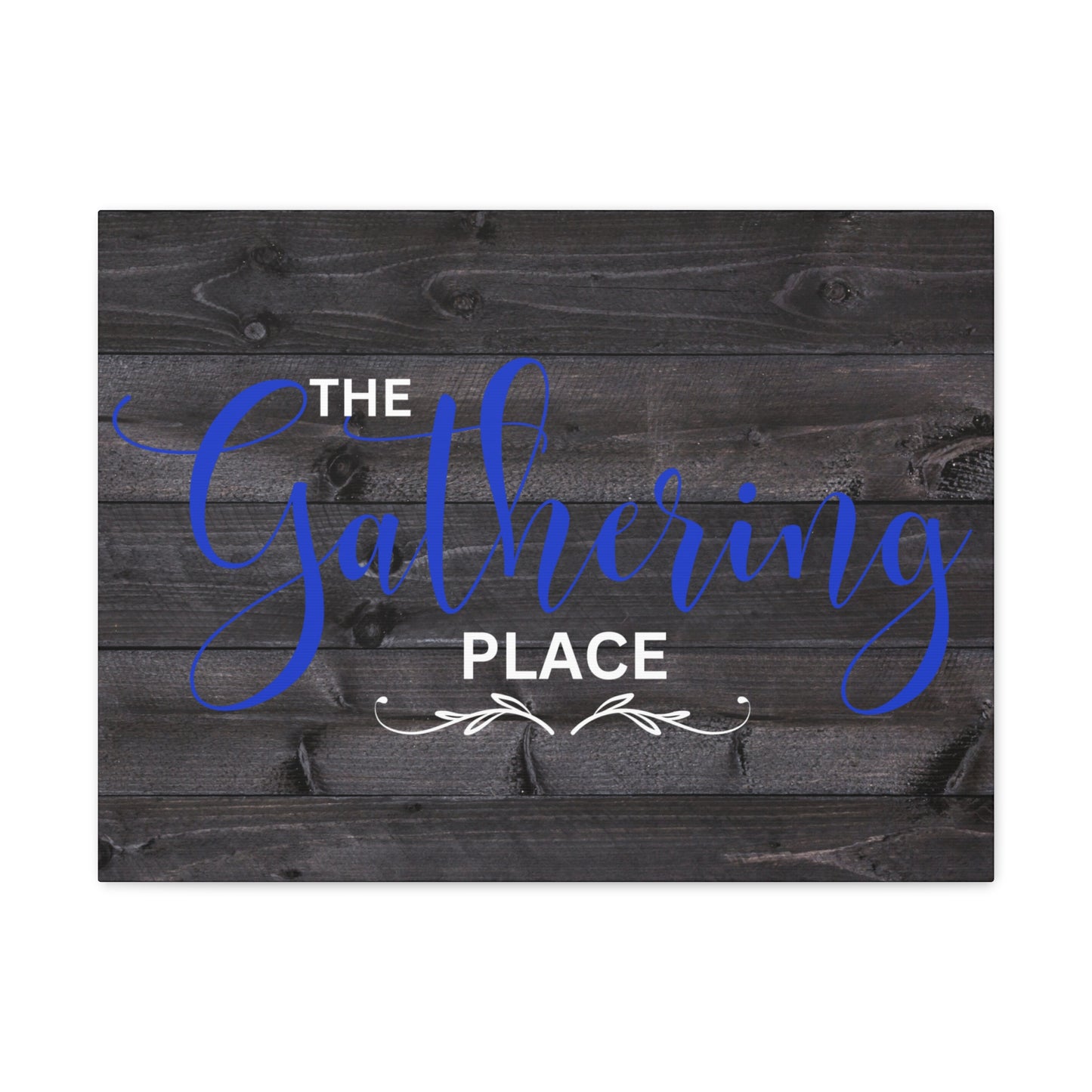 Christian Wall Art: The Gathering Place (Wood Frame Ready to Hang)