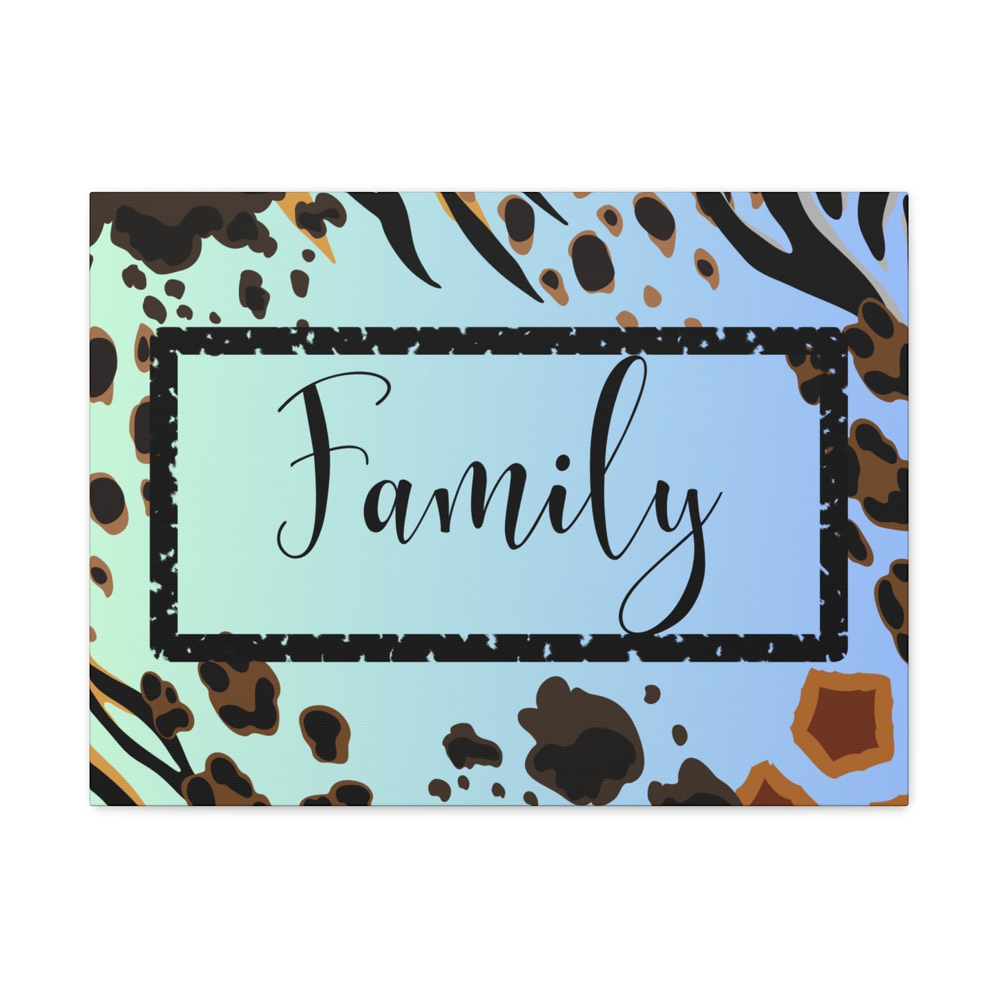 Christian Wall Art: Family (Wood Frame Ready to Hang)