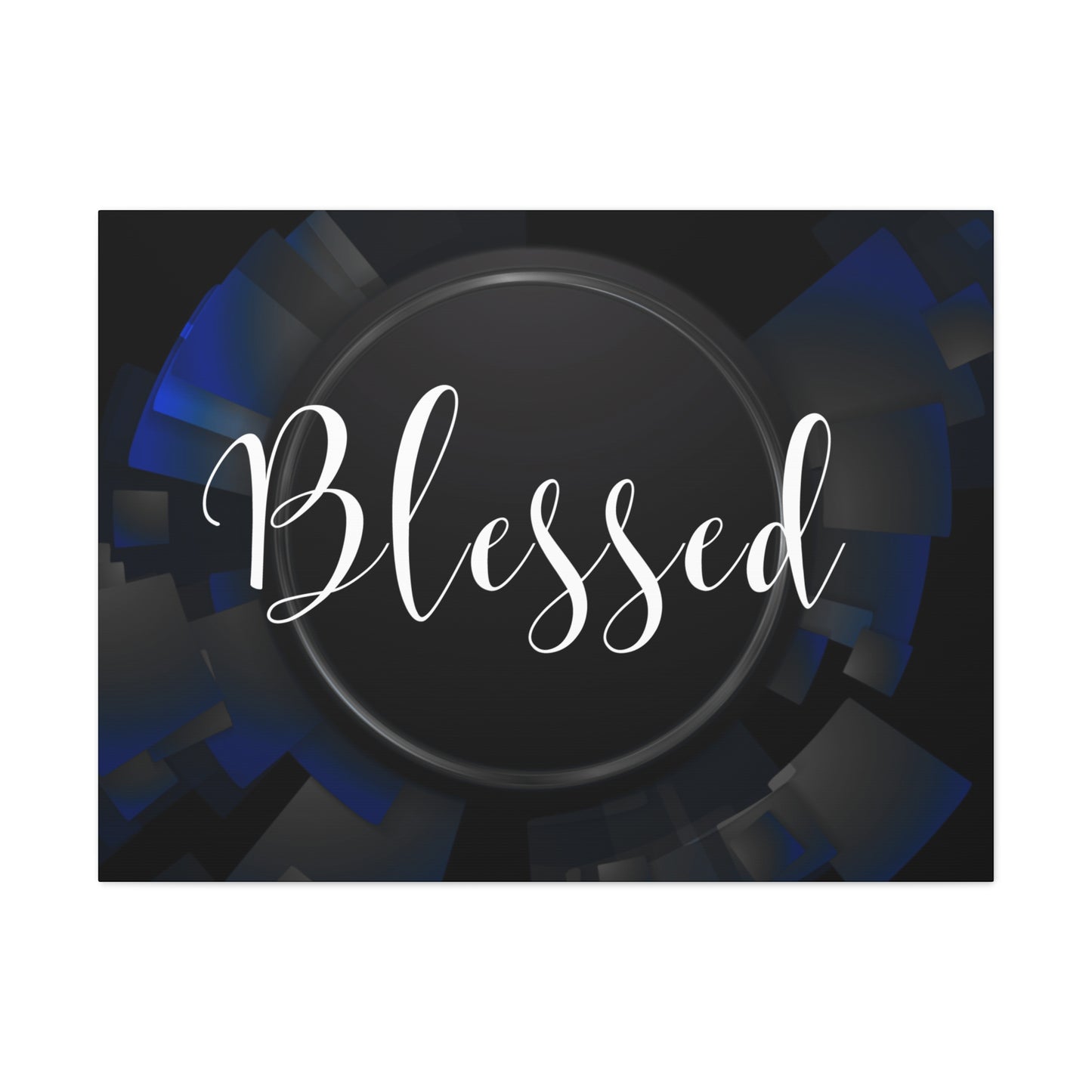 Christian Wall Art: Blessed (Wood Frame Ready to Hang)