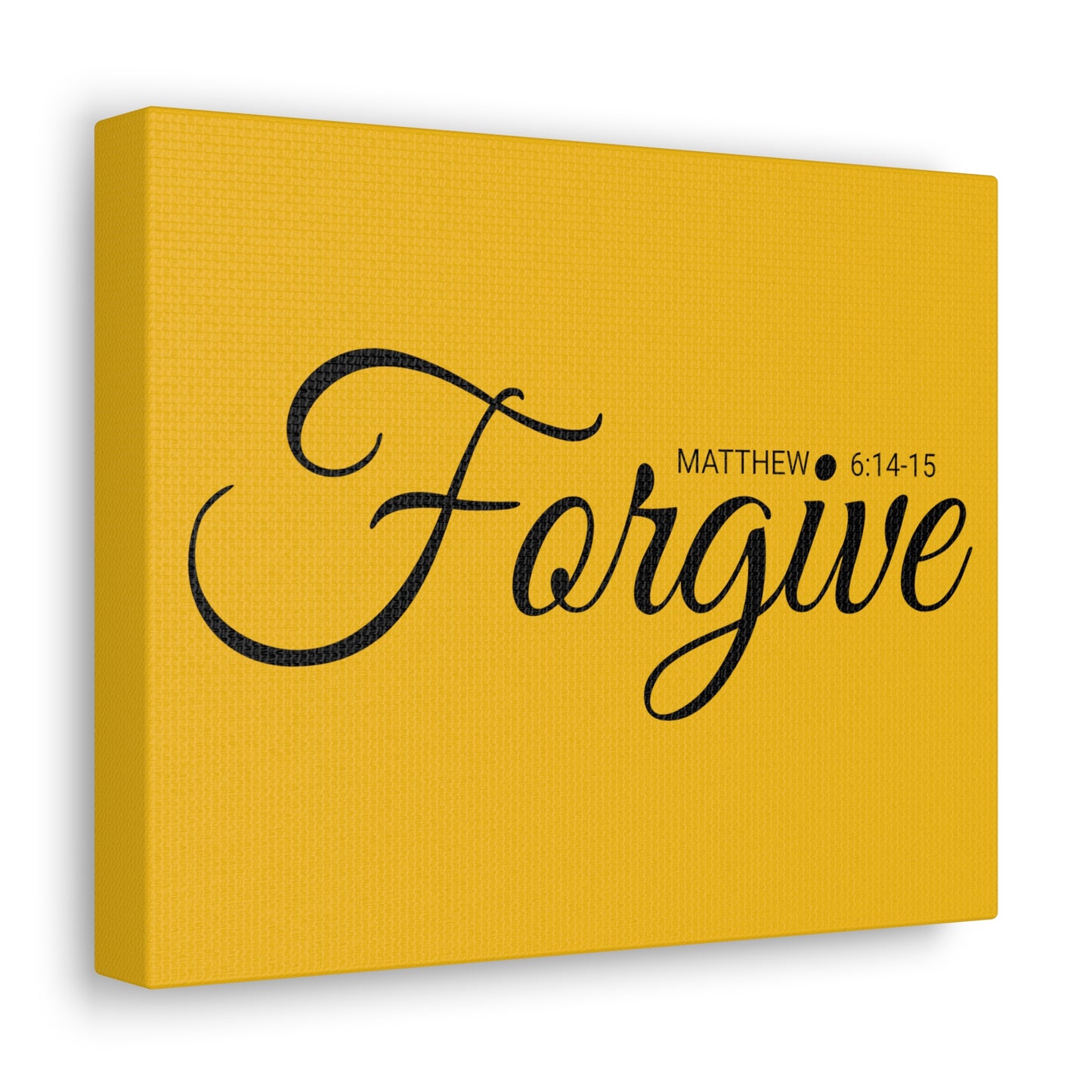 Christian Wall Art "Forgive" Verse Matthew 6:14-15 Ready to Hang Unframed