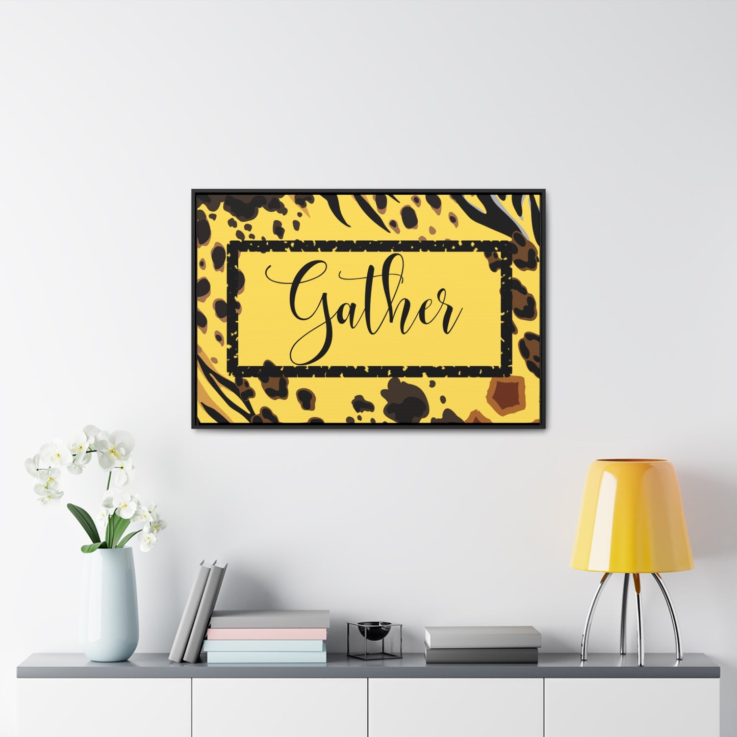 Christian Wall Art: Gather (Floating Frame)