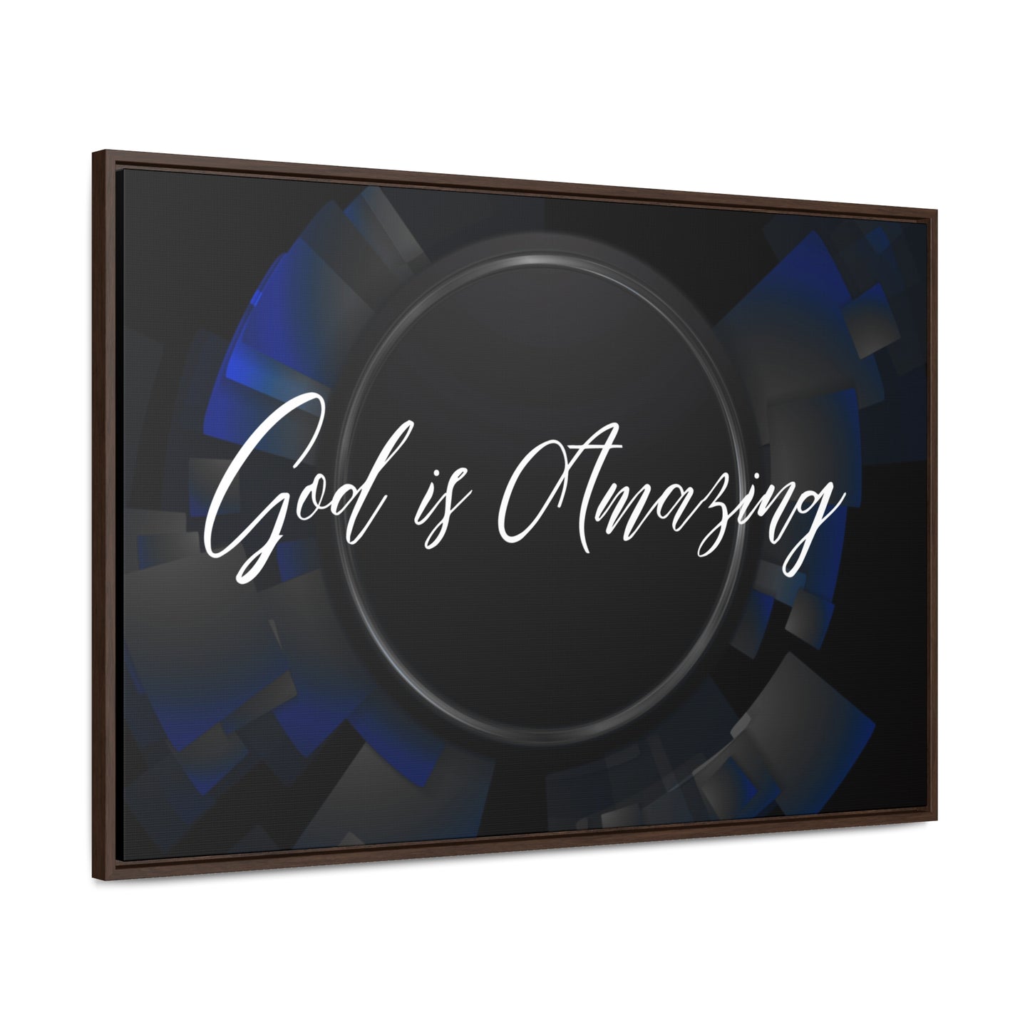 Christian Wall Art: God is Amazing (Floating Frame)