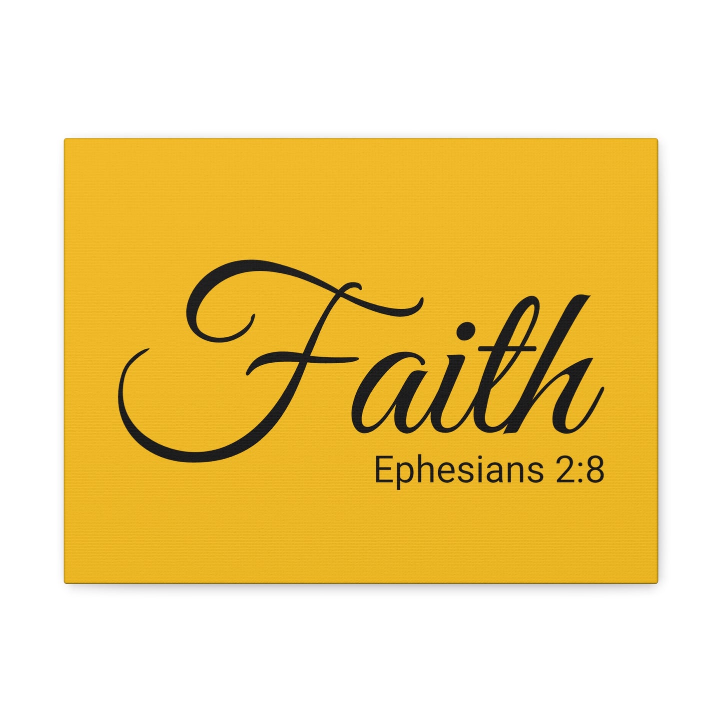 Christian Wall Art "Faith" Verse Ephesians 2:8 Ready to Hang Unframed