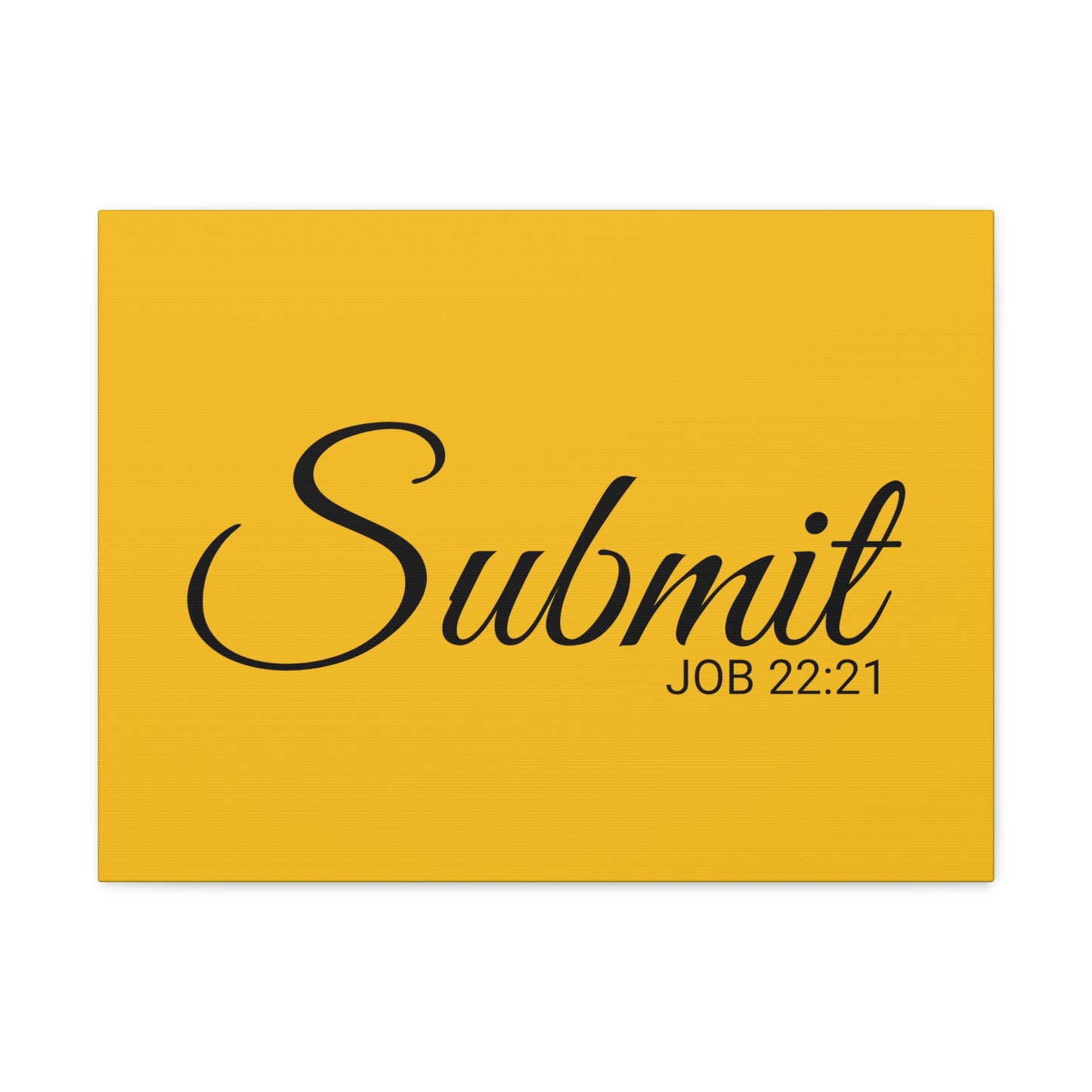 Christian Wall Art "Submit" Verse Job 22:21 Ready to Hang Unframed