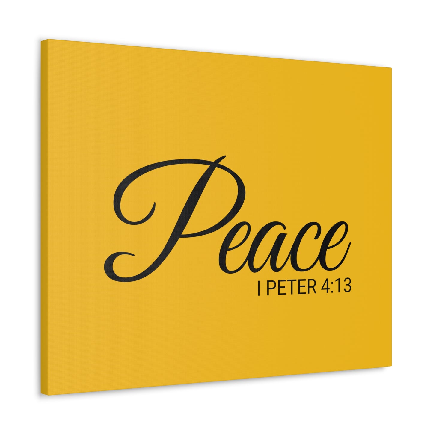 Christian Wall Art "Peace" Verse I Peter 4:13 Ready to Hang Unframed