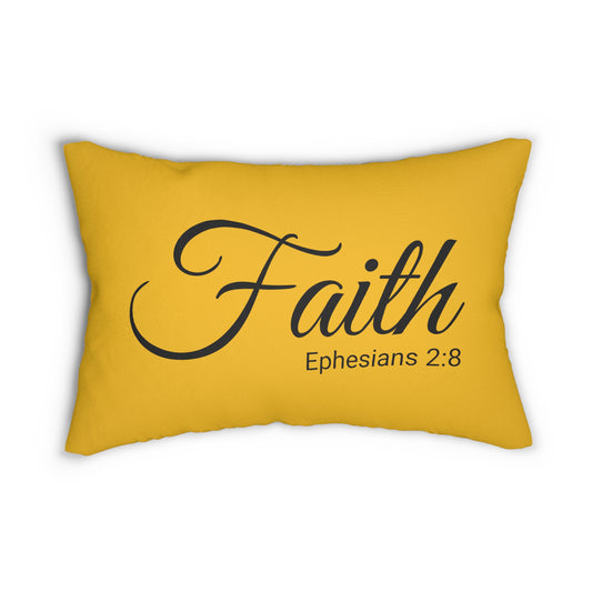 Scripture Faith Ephesians 2:8 Bible Verse Pillow