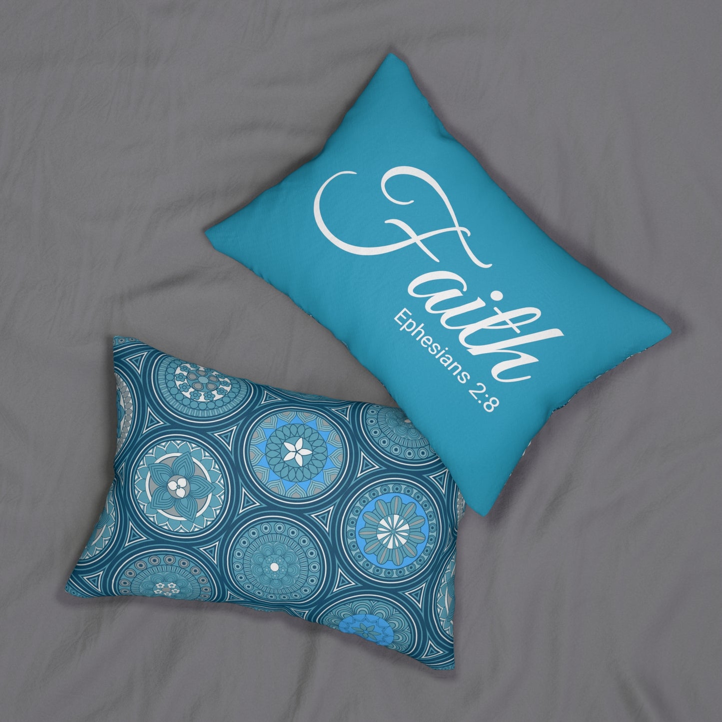 Scripture Faith Ephesians 2:8 Bible Verse Pillow