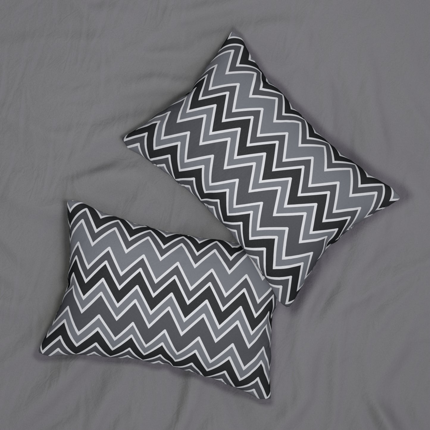 Almohada decorativa en zigzag multicolor