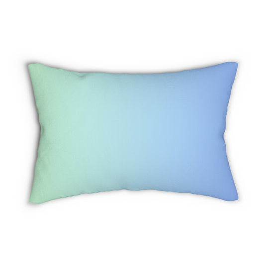 Almohada decorativa Ombre azul verdoso