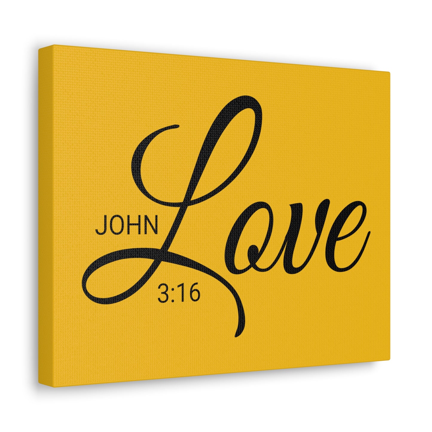 Christian Wall Art "Love" Verse John 3:16 Ready to Hang Unframed