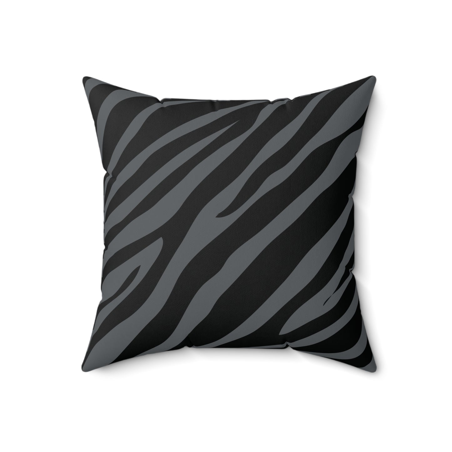 Zebra Print (Dual) Gray Throw Pillow