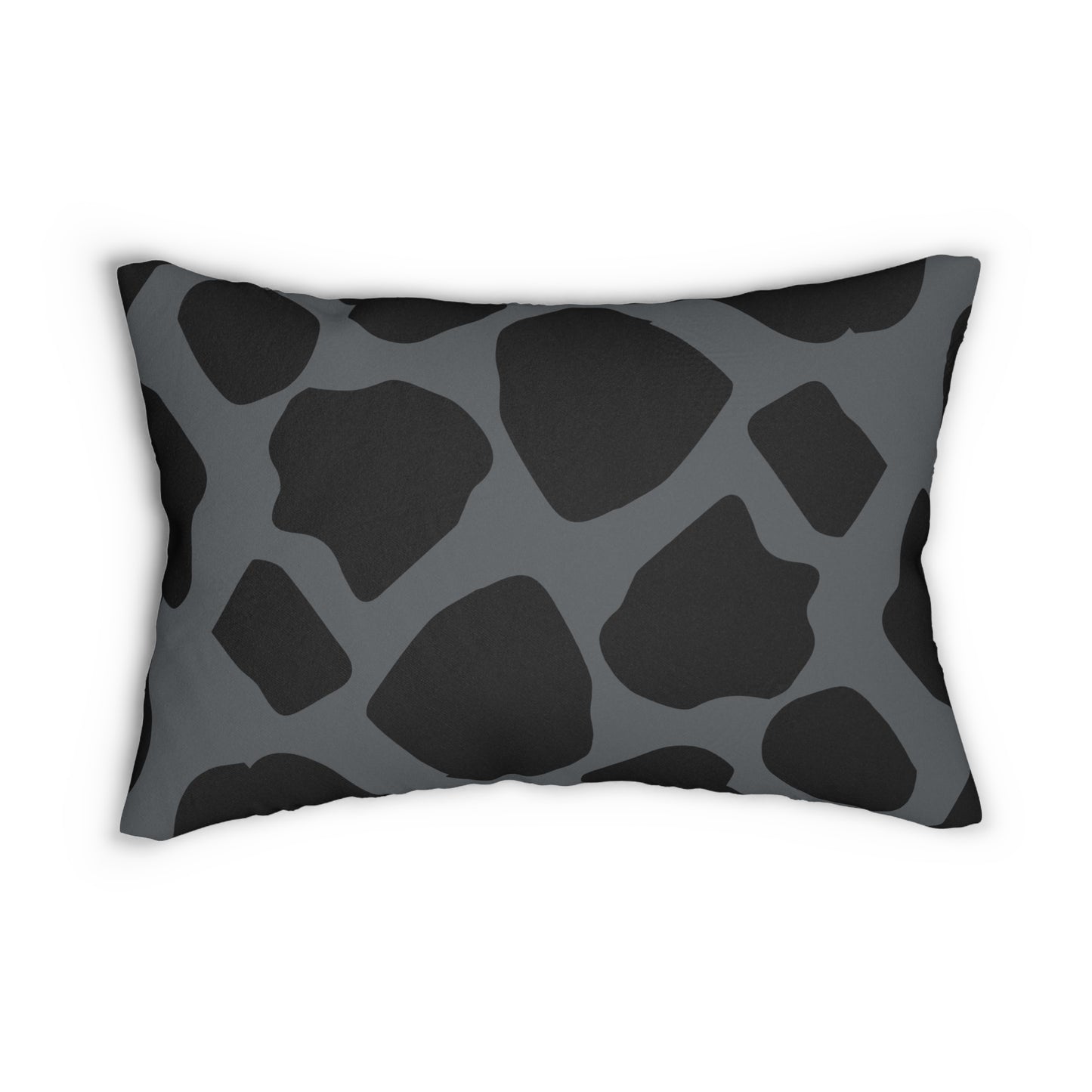 Cow Print Gray Accent Pillow