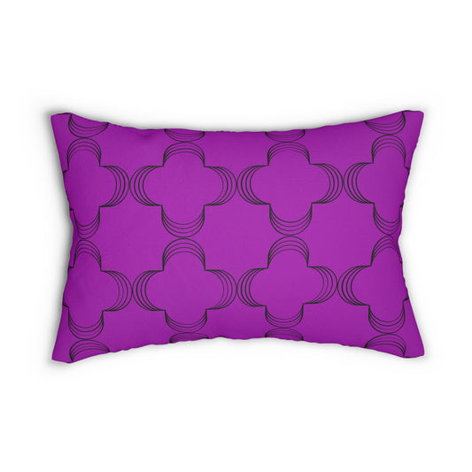 Geometric Violet (Matching The Gathering Place) Accent Pillow