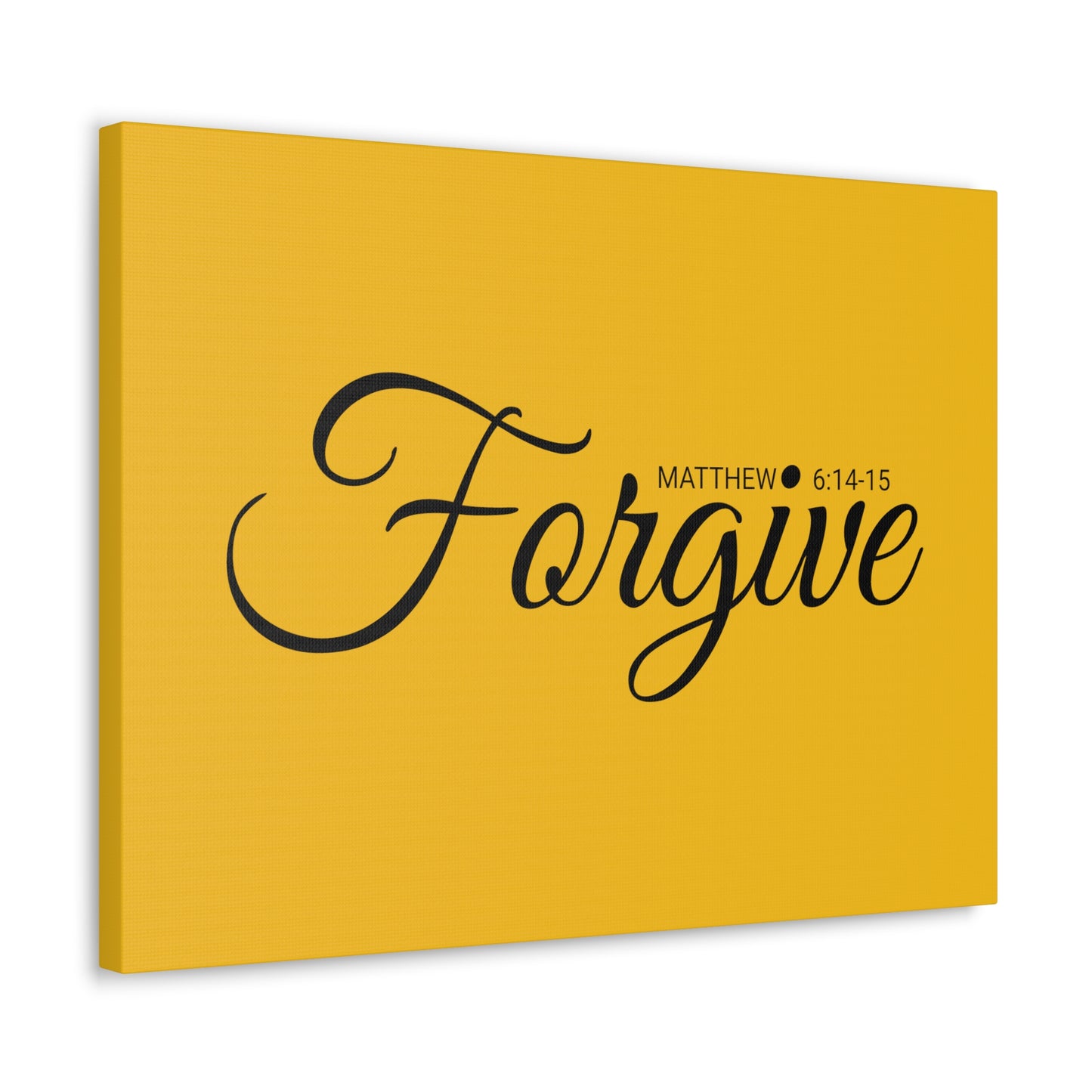 Christian Wall Art "Forgive" Verse Matthew 6:14-15 Ready to Hang Unframed