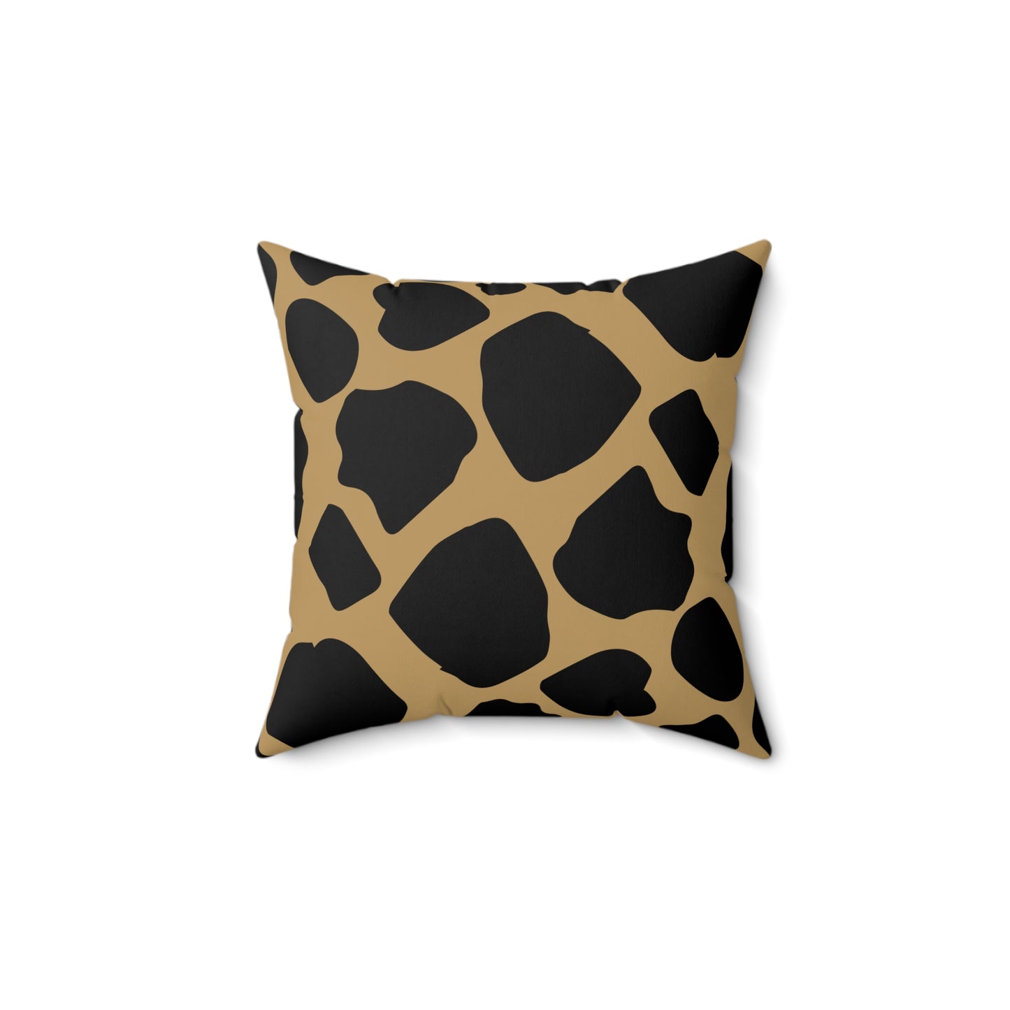 Cow Print (Dual) Lt. Brown Throw Pillow