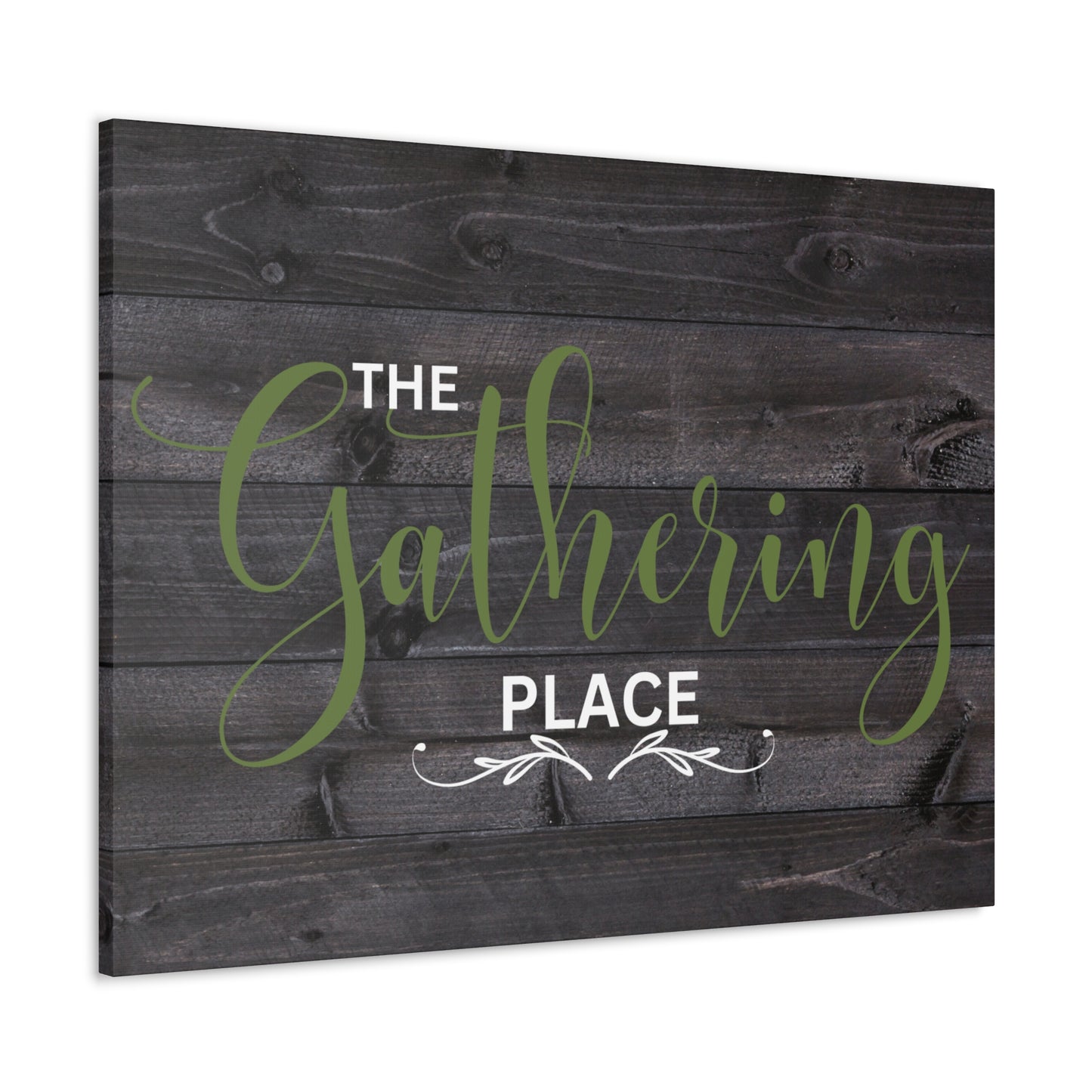 Christian Wall Art: The Gathering Place (Wood Frame Ready to Hang)