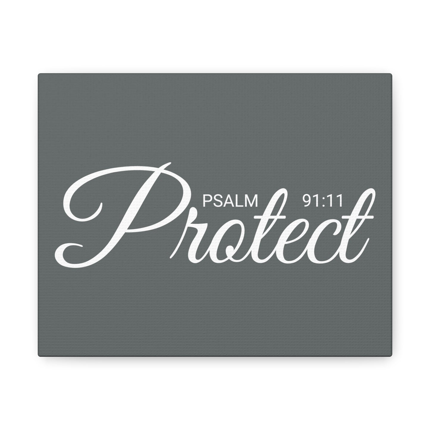 Christian Wall Art "Protect" Psalm 91:11 Ready to Hang Unframed