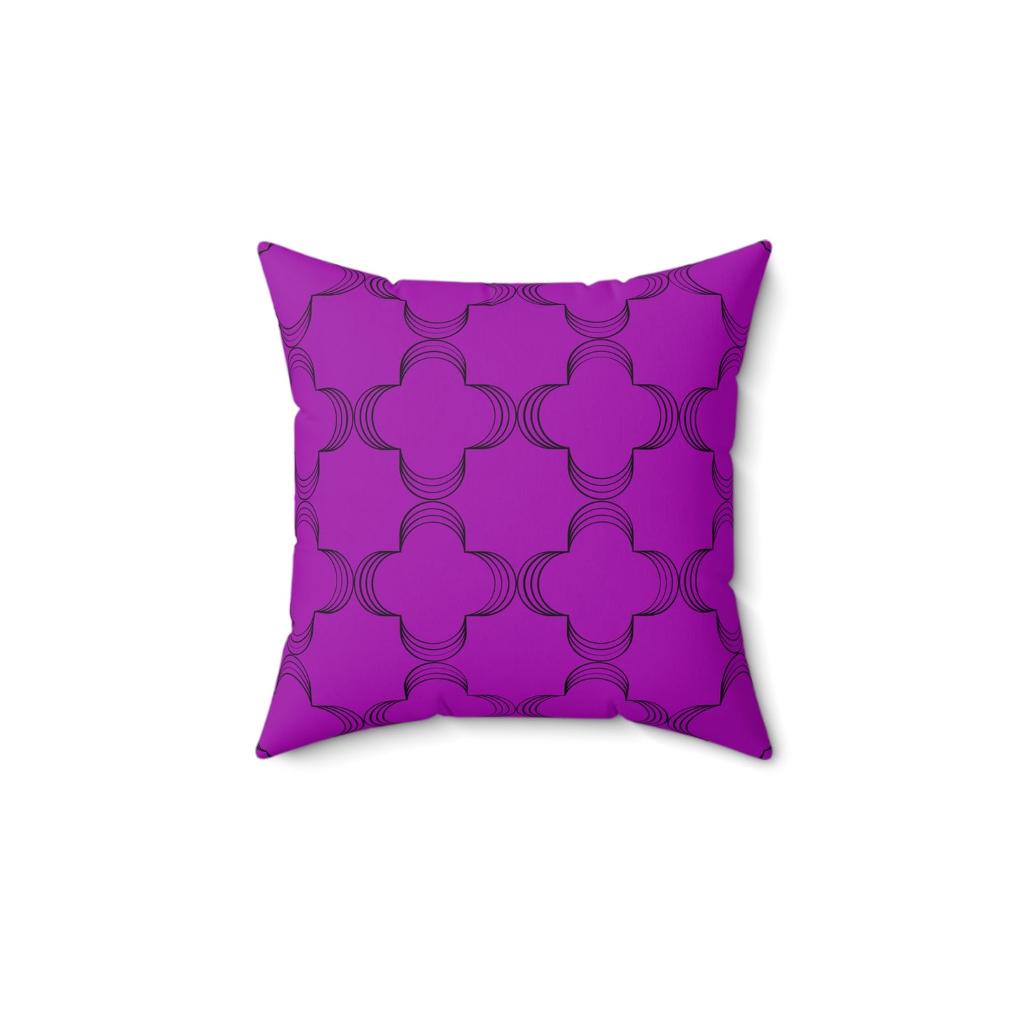 Geometric Violet (Matching The Gathering Place) Throw Pillow