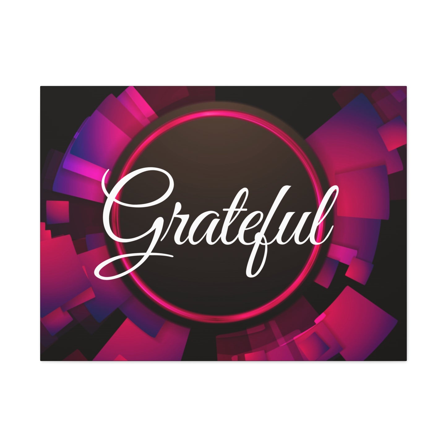 Christian Wall Art: Grateful (Wood Frame Ready to Hang)