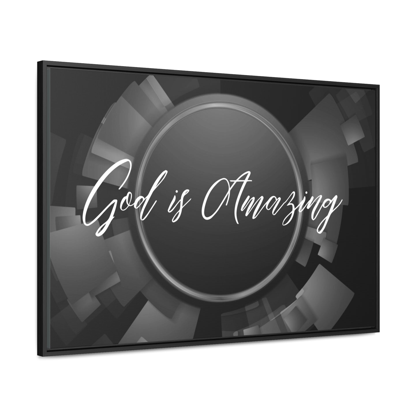 Christian Wall Art: God is Amazing (Floating Frame)