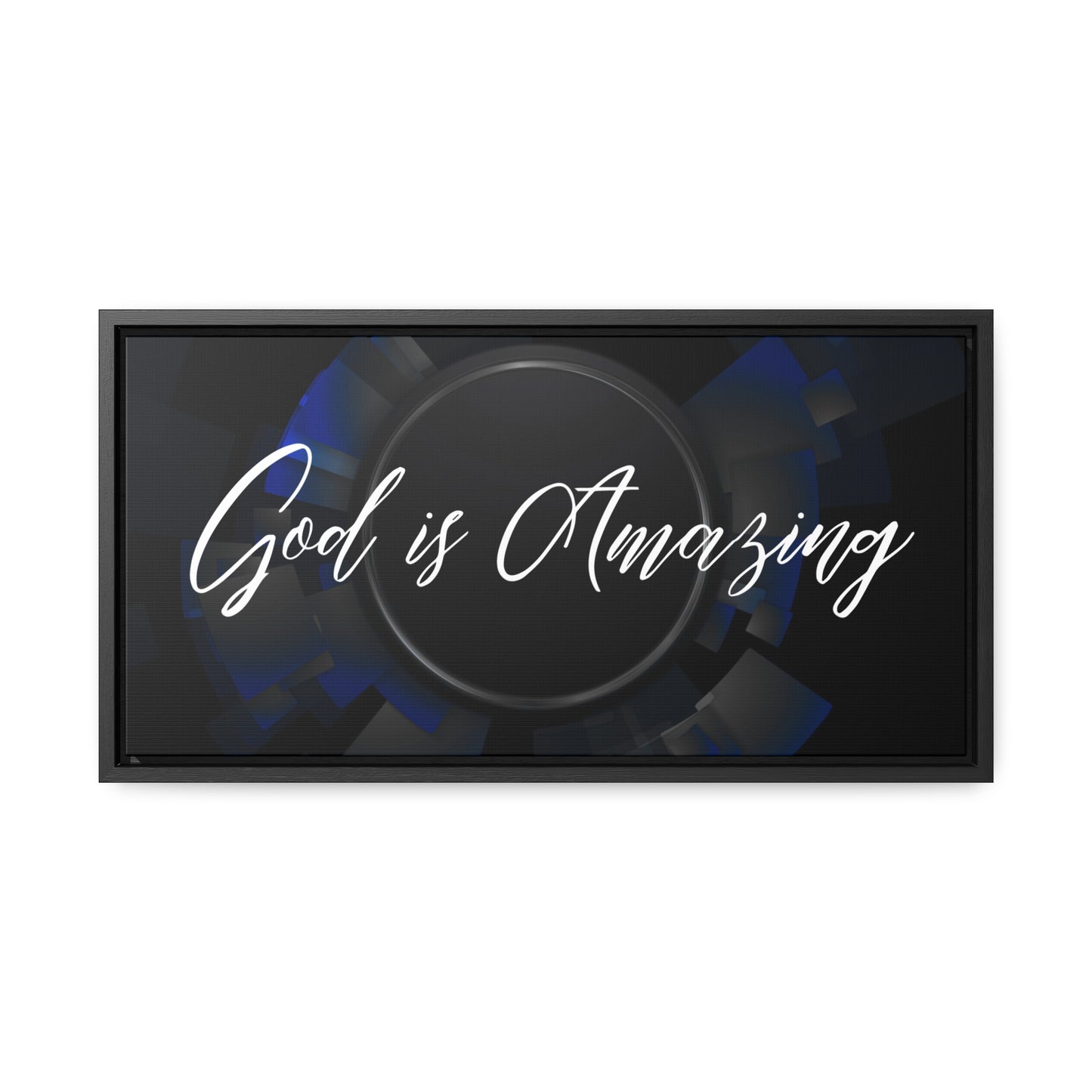 Christian Wall Art: God is Amazing (Floating Frame)