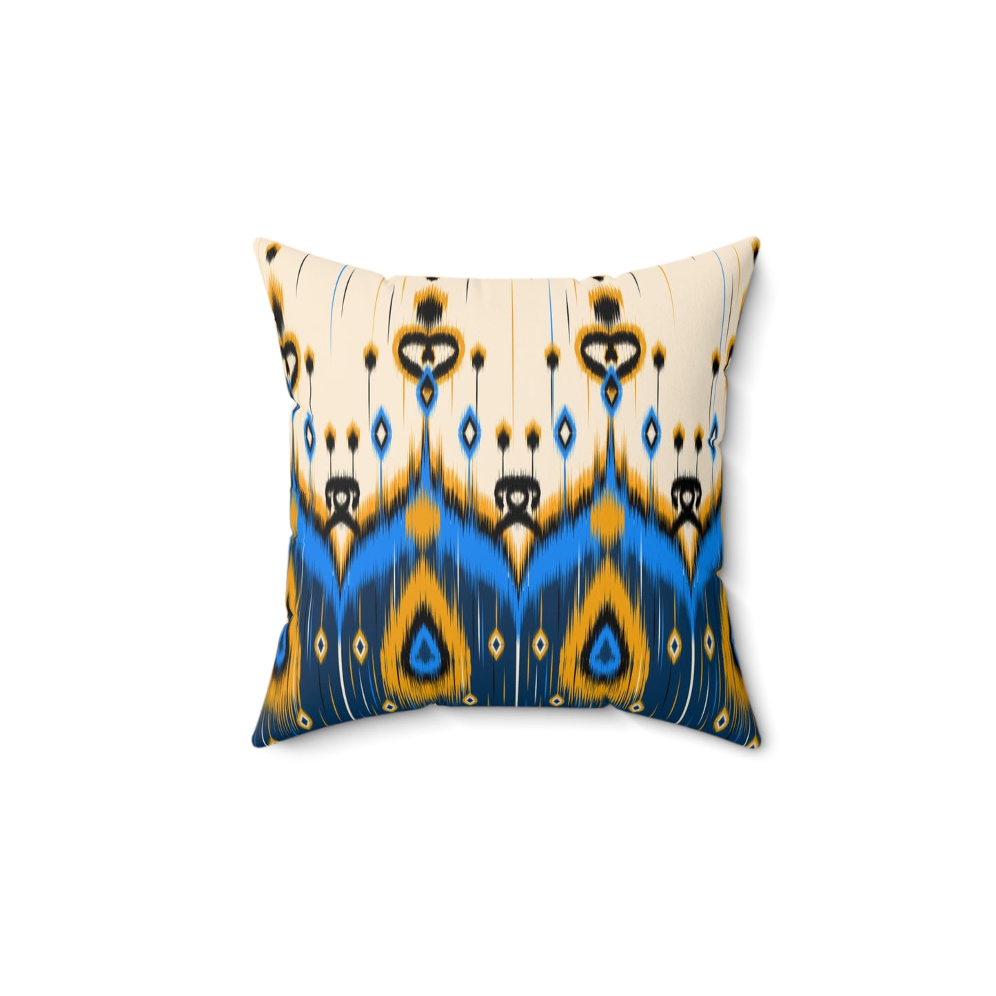 Ikat Style Throw Pillow