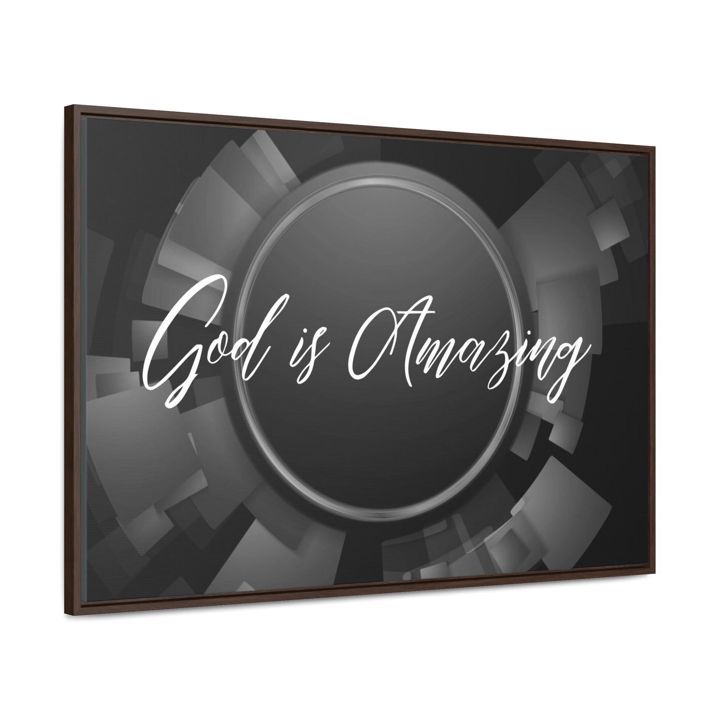 Christian Wall Art: God is Amazing (Floating Frame)