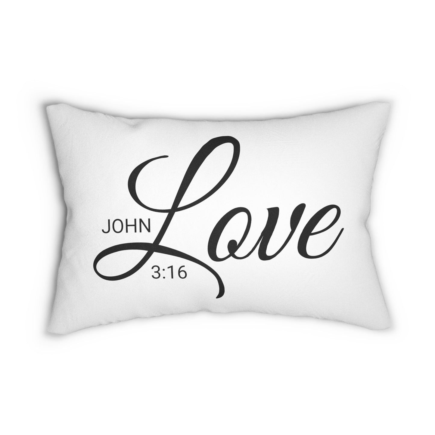 Scripture Love John 3:16 Bible Verse Pillow