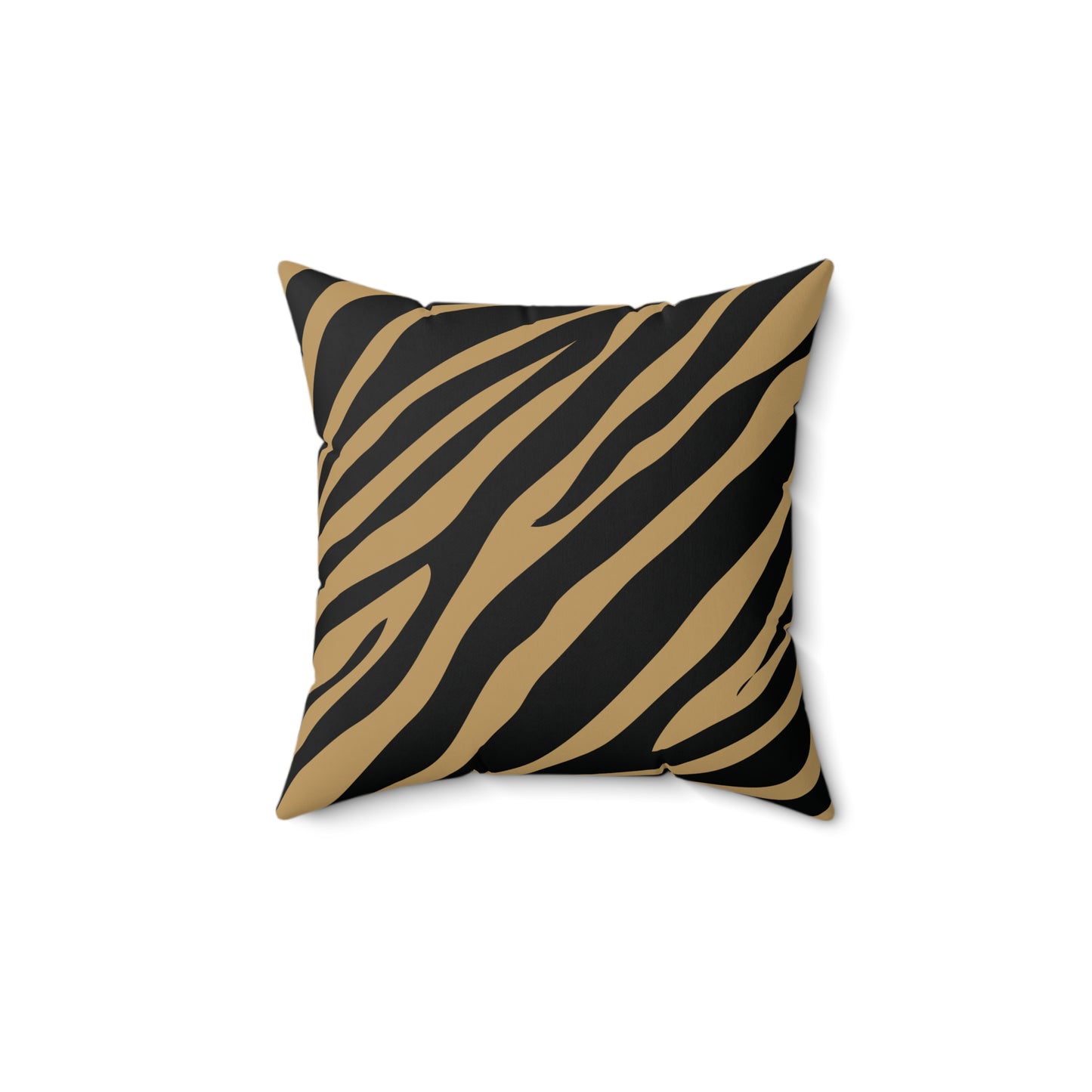 Zebra Print Lt. Brown Throw Pillow