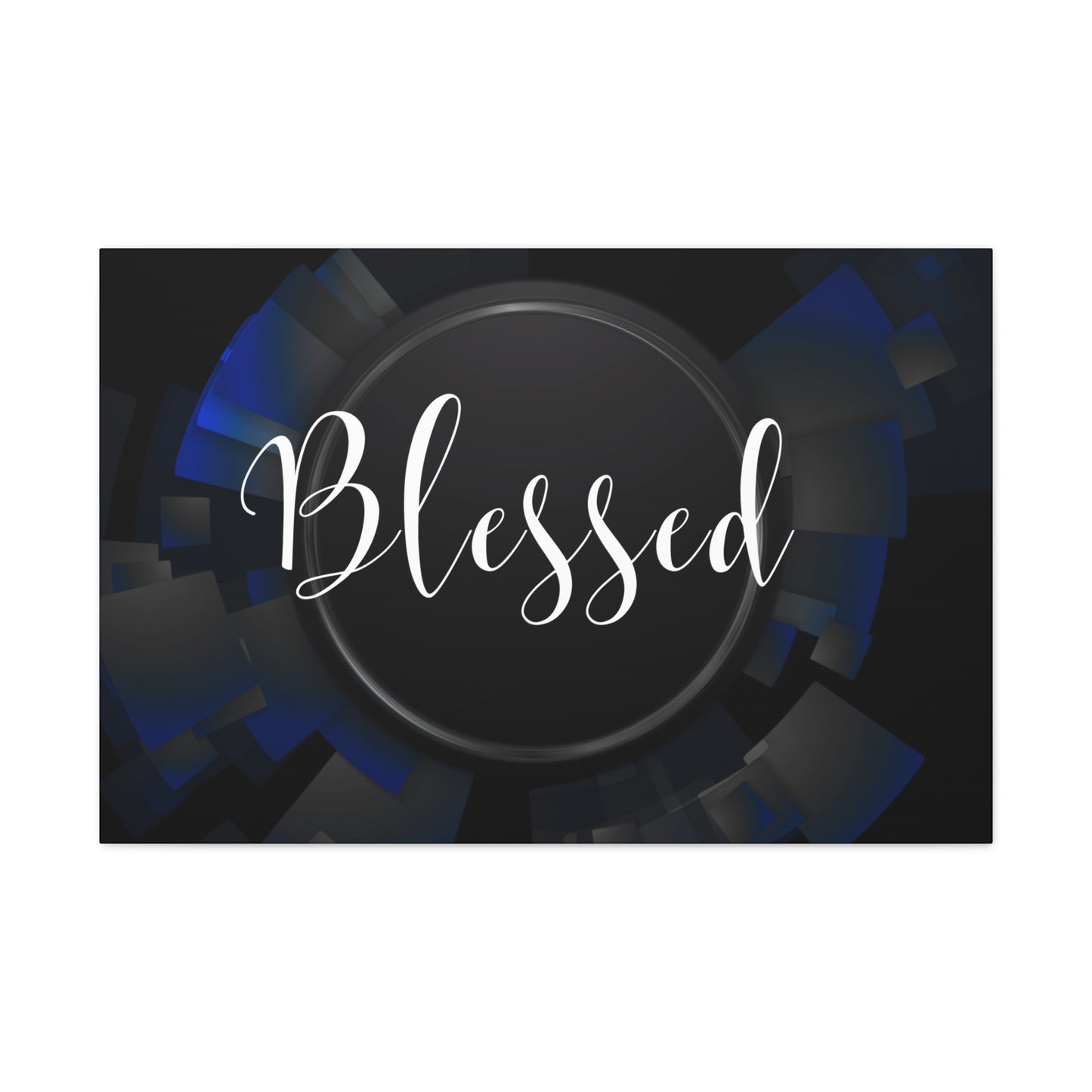 Christian Wall Art: Blessed (Wood Frame Ready to Hang)