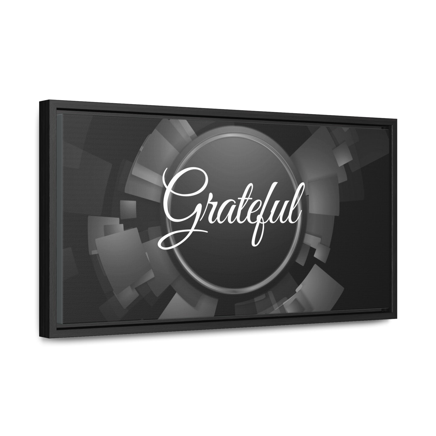 Christian Wall Art: Grateful (Floating Frame)