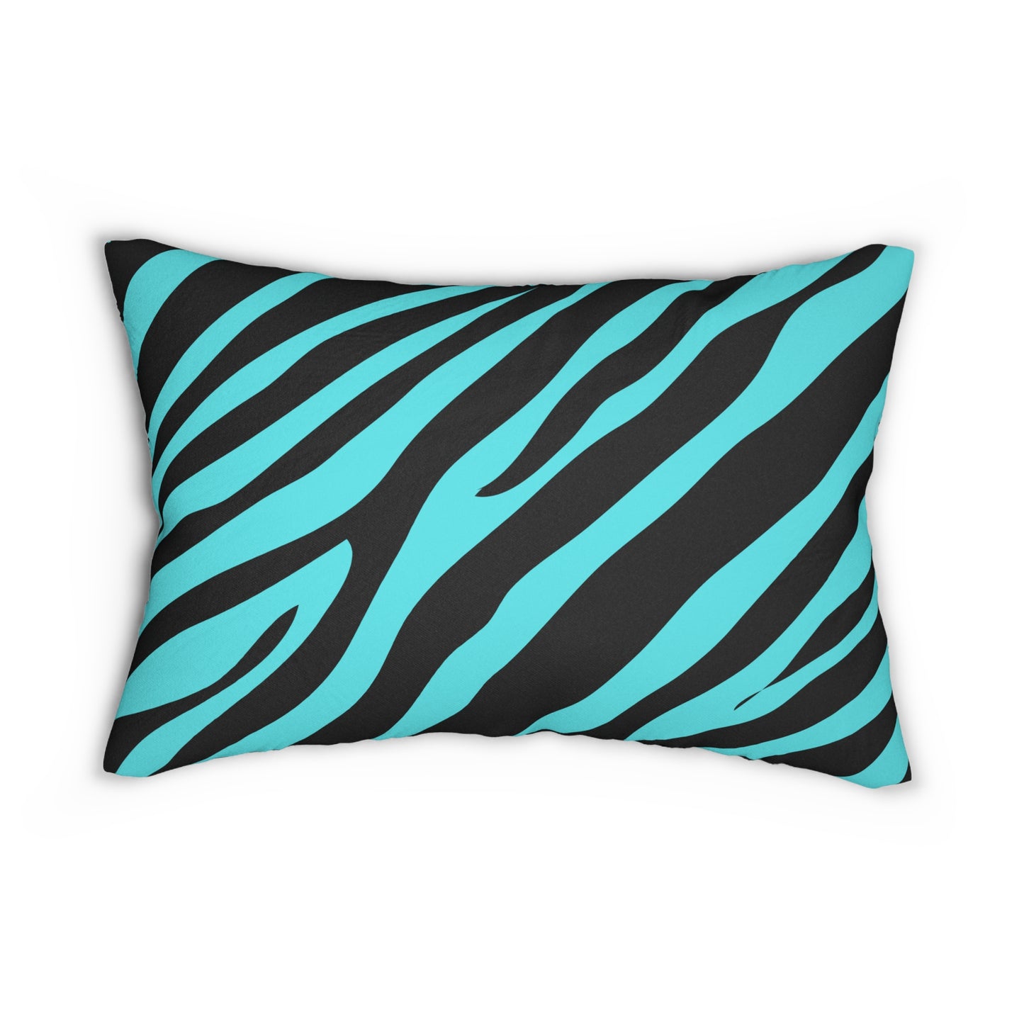 Leopard Print Turquoise Accent Pillow