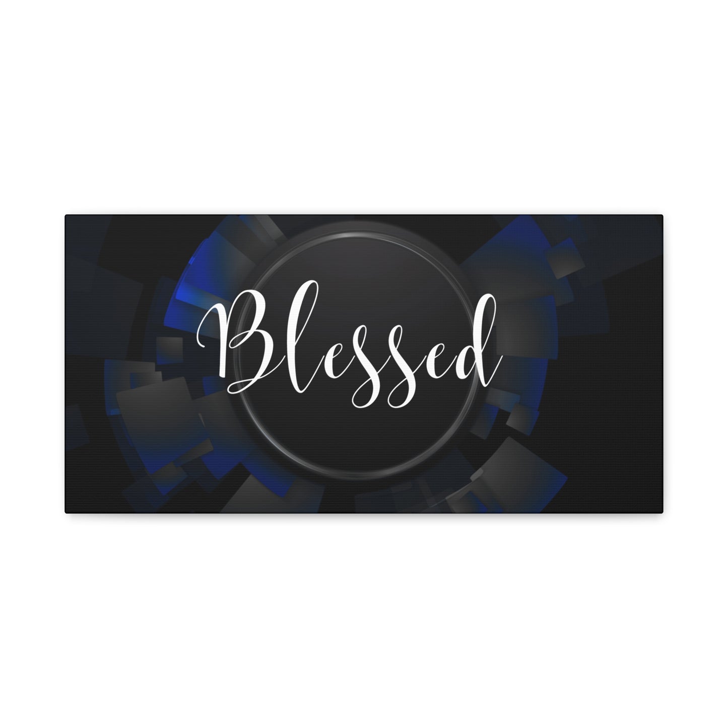 Christian Wall Art: Blessed (Wood Frame Ready to Hang)