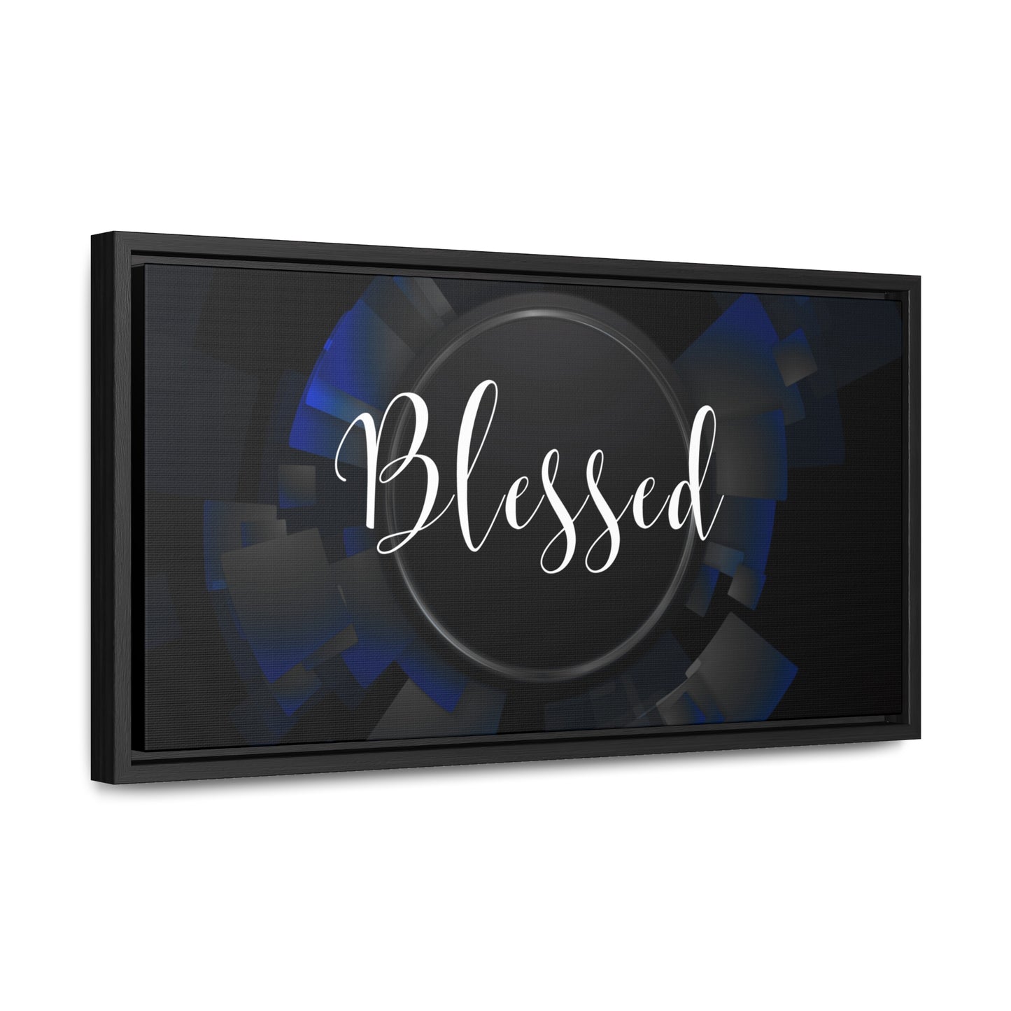 Christian Wall Art: Blessed (Floating Frame)