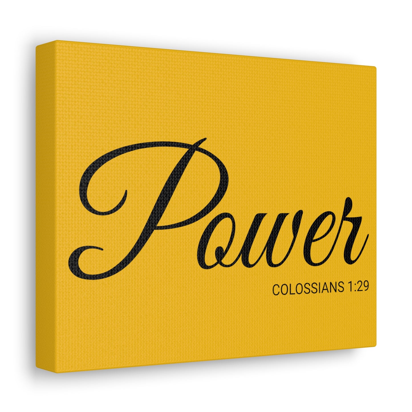 Christian Wall Art "Power" Verse Colossians 1:29 Ready to Hang Unframed