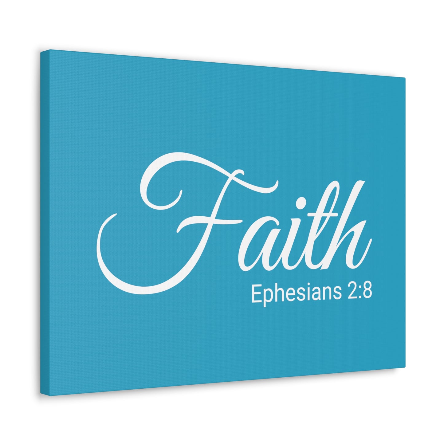 Christian Wall Art "Faith" Verse Ephesians 2:8 Ready to Hang Unframed