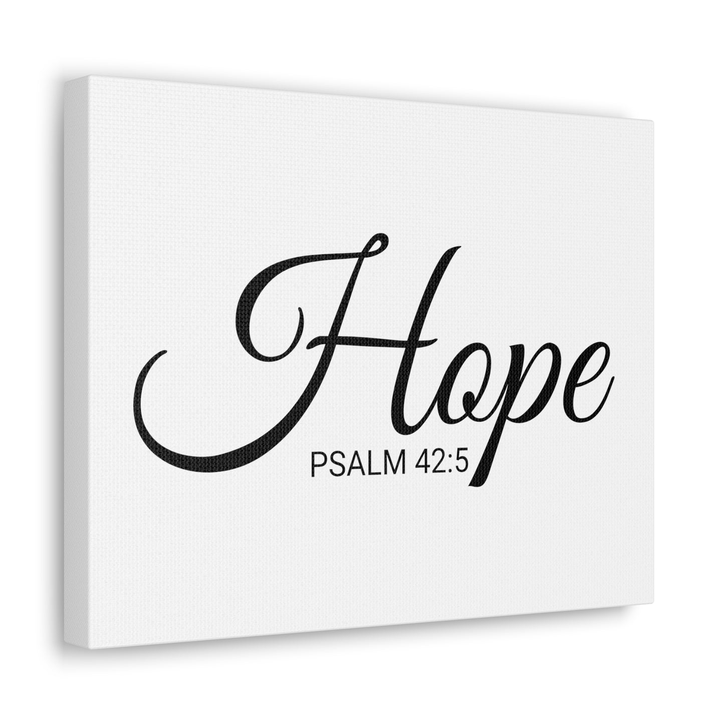 Chrisitan Wall Art "Hope" Verse Psalm 42:5 Ready to Hang Unframed