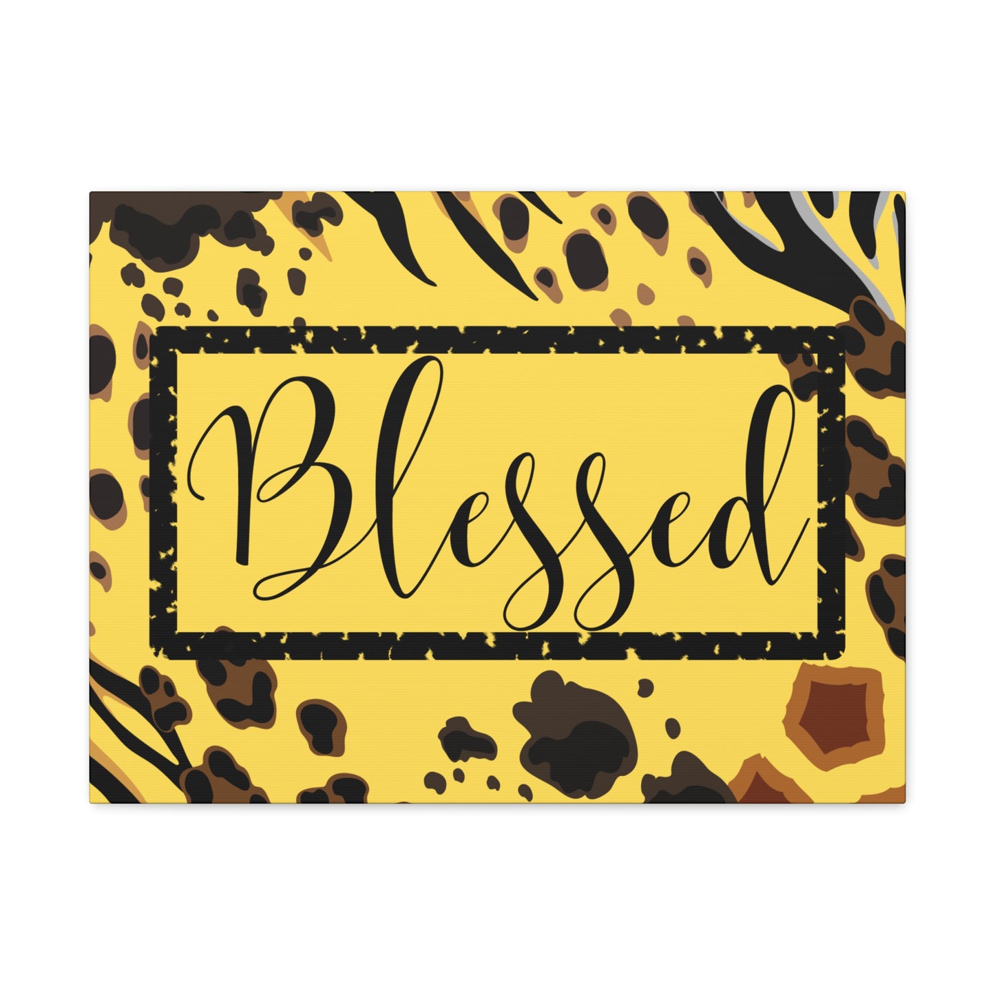 Christian Wall Art: Blessed (Wood Frame Ready to Hang)