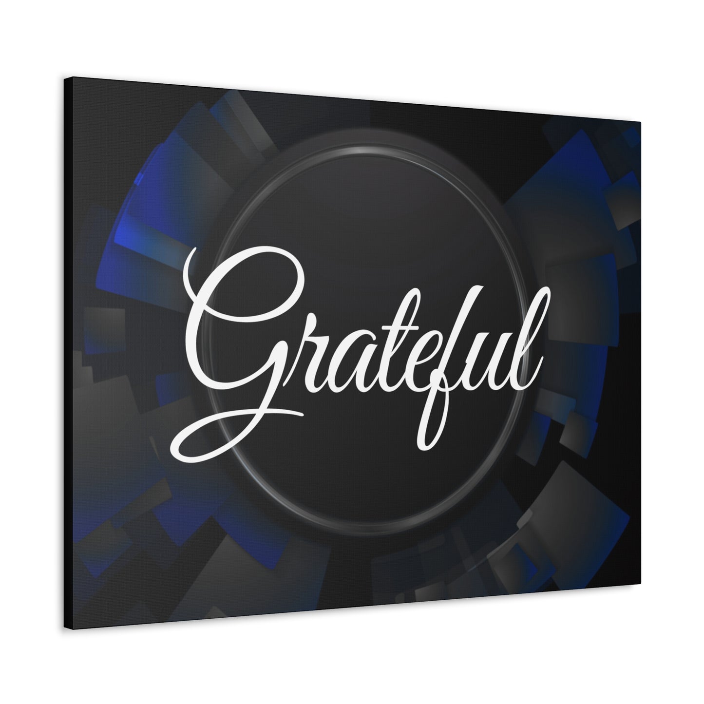 Christian Wall Art: Grateful (Wood Frame Ready to Hang)