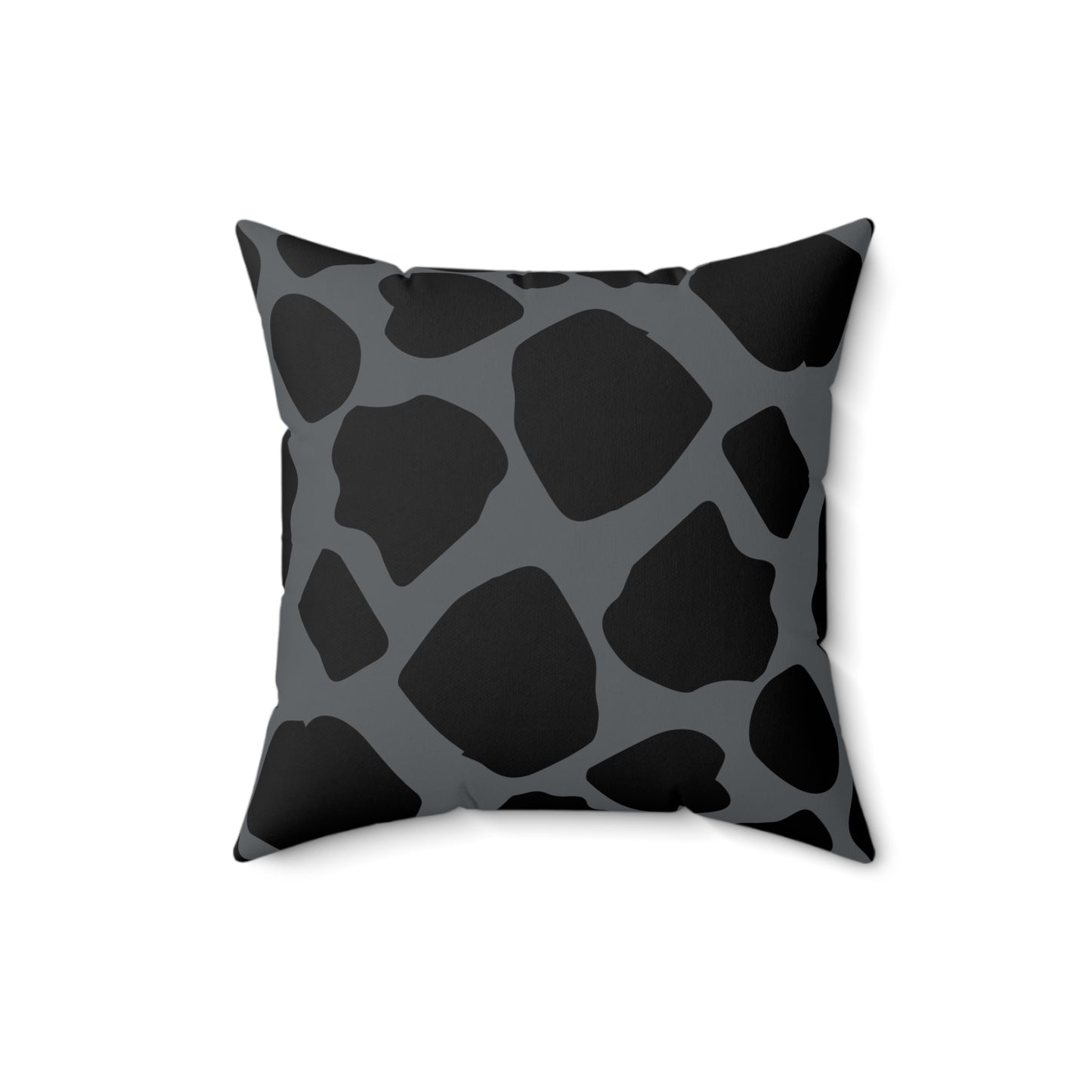 Cow Print (Dual) Gray Throw Pillow