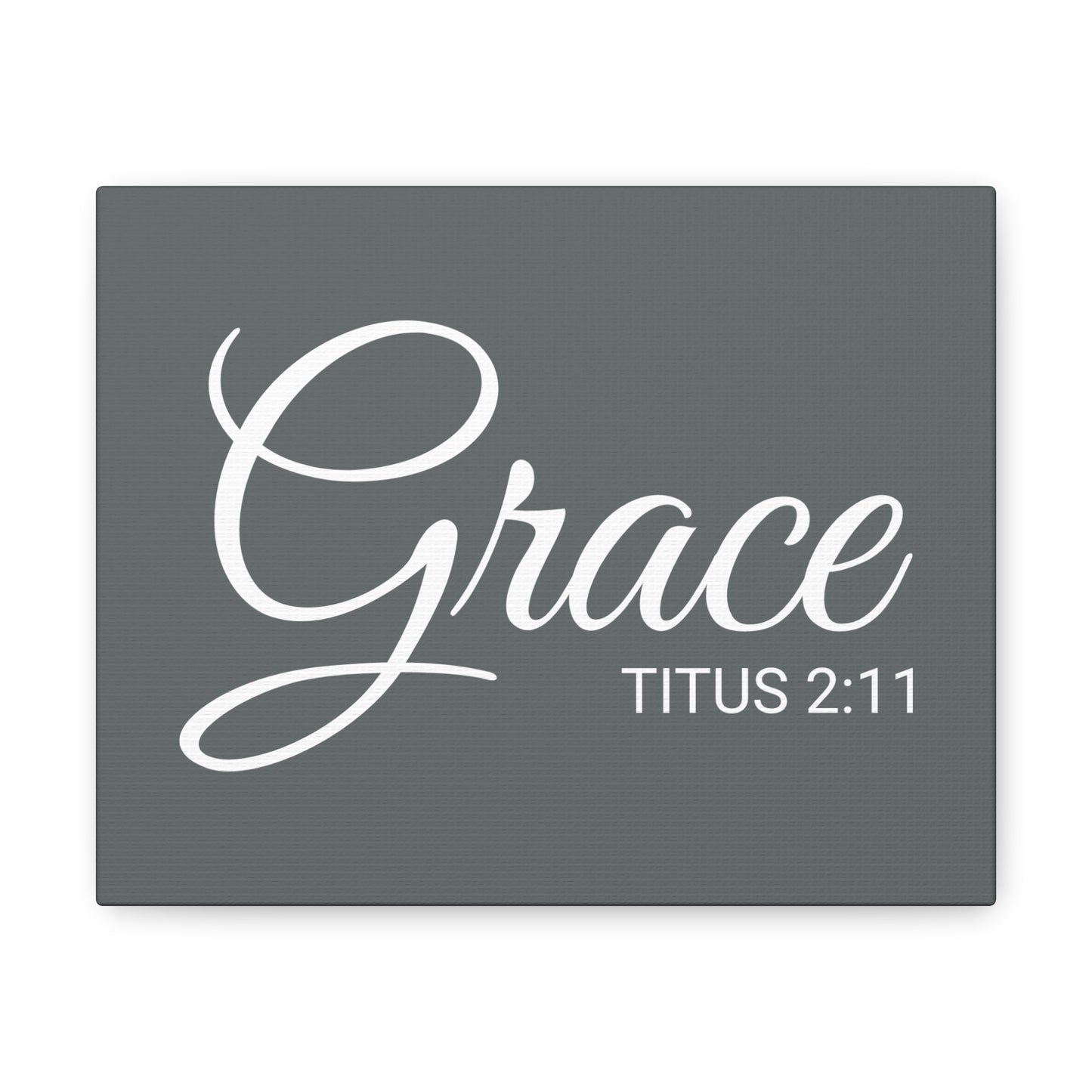 Christian Wall Art "Grace" Verse Titus 2:11 Ready to Hang Unframed