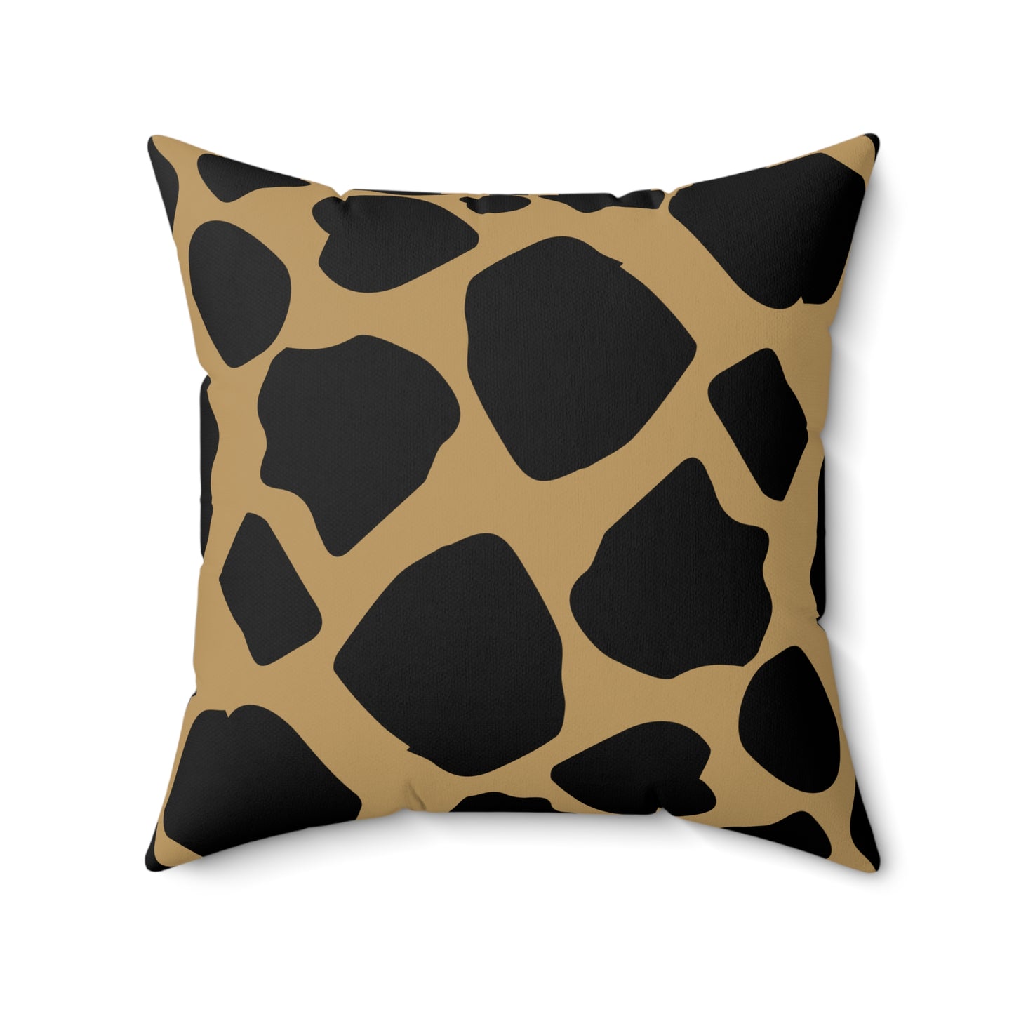 Cow Print (Dual) Lt. Brown Throw Pillow