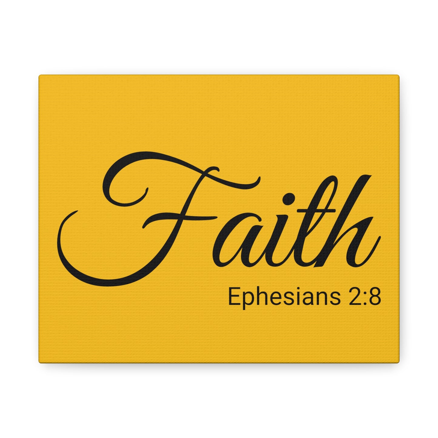 Christian Wall Art "Faith" Verse Ephesians 2:8 Ready to Hang Unframed