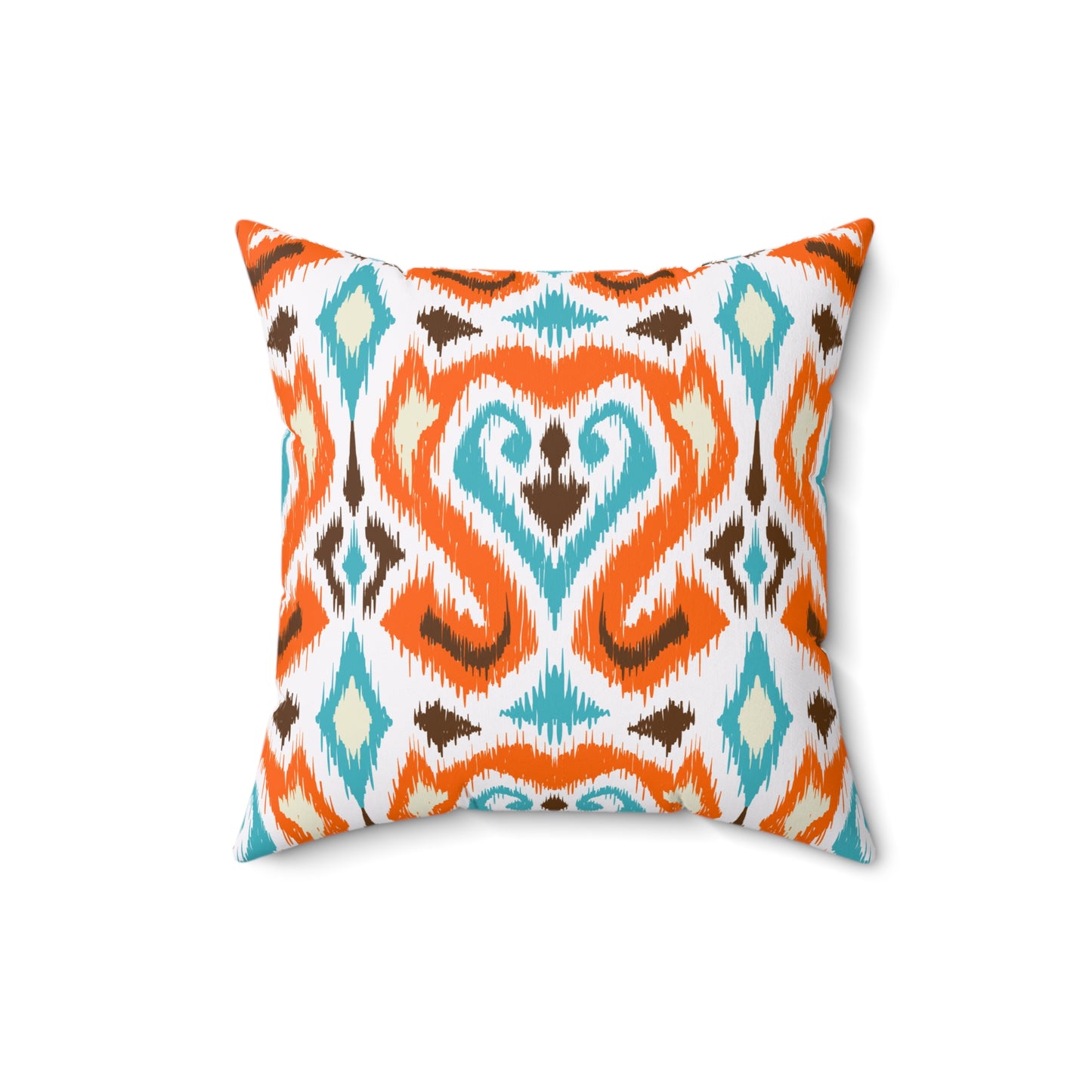 Ikat Style Throw Pillow