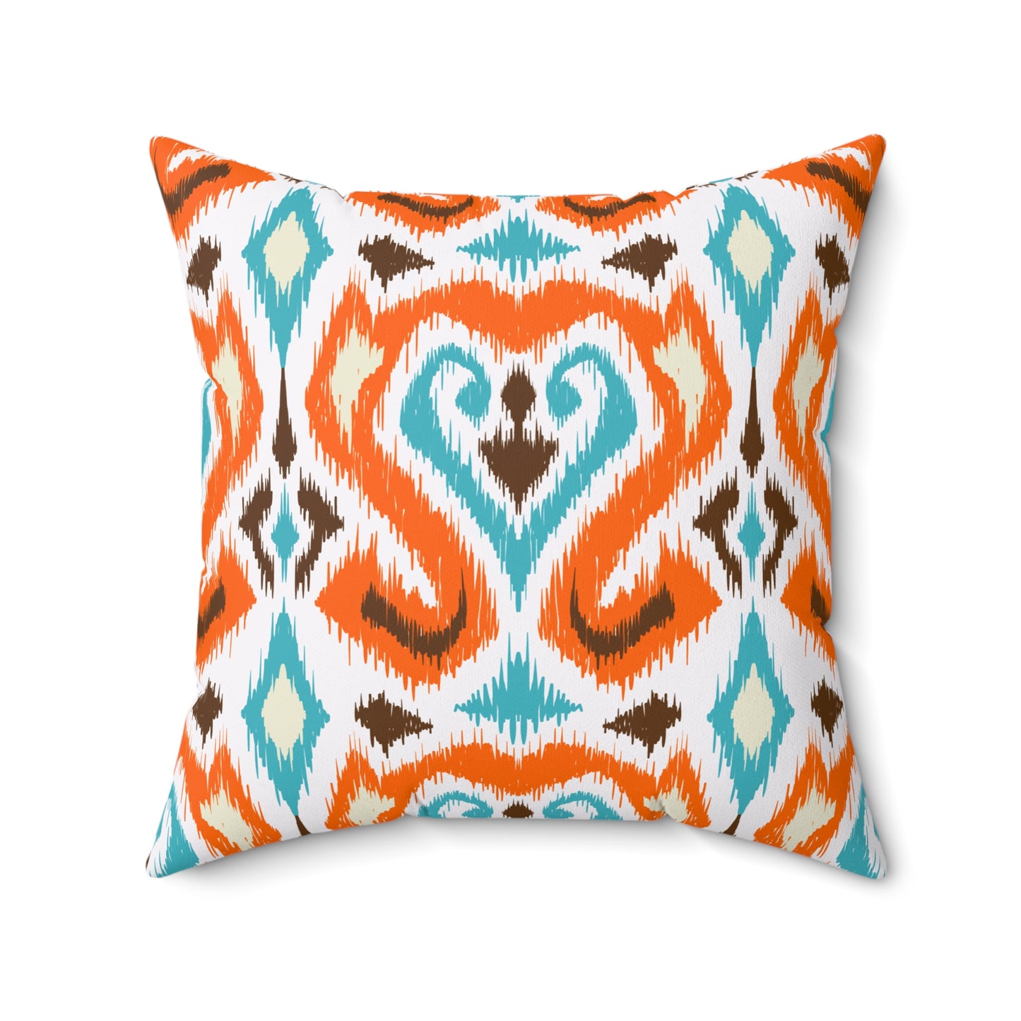 Ikat Style Throw Pillow