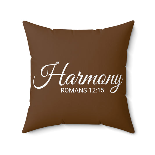 Scripture Harmony Romans 12:15 Bible Verse Pillow