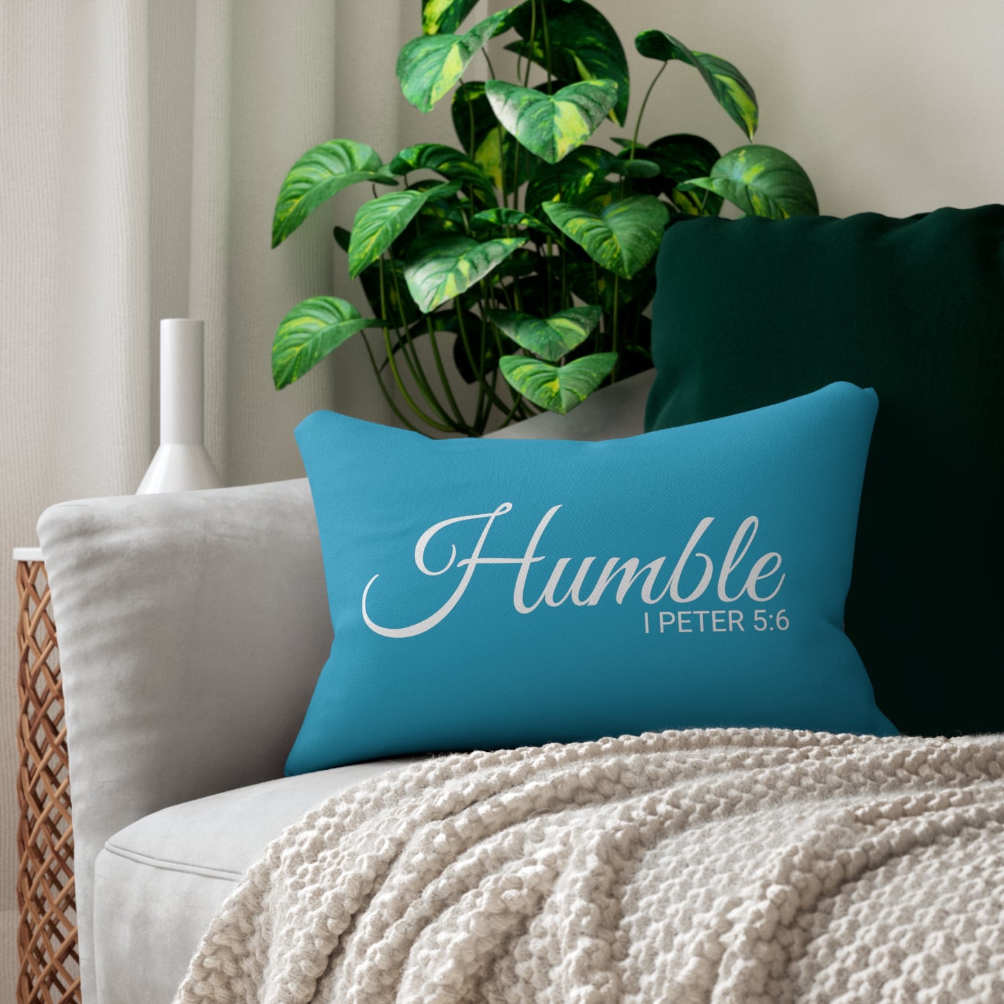 Scripture Humble 1 Peter 5:6 Bible Verse Pillow