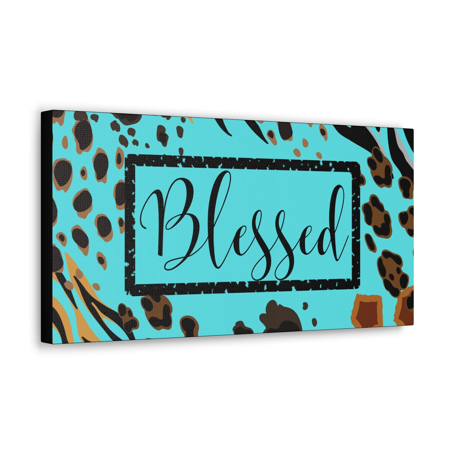 Christian Wall Art: Blessed (Wood Frame Ready to Hang)