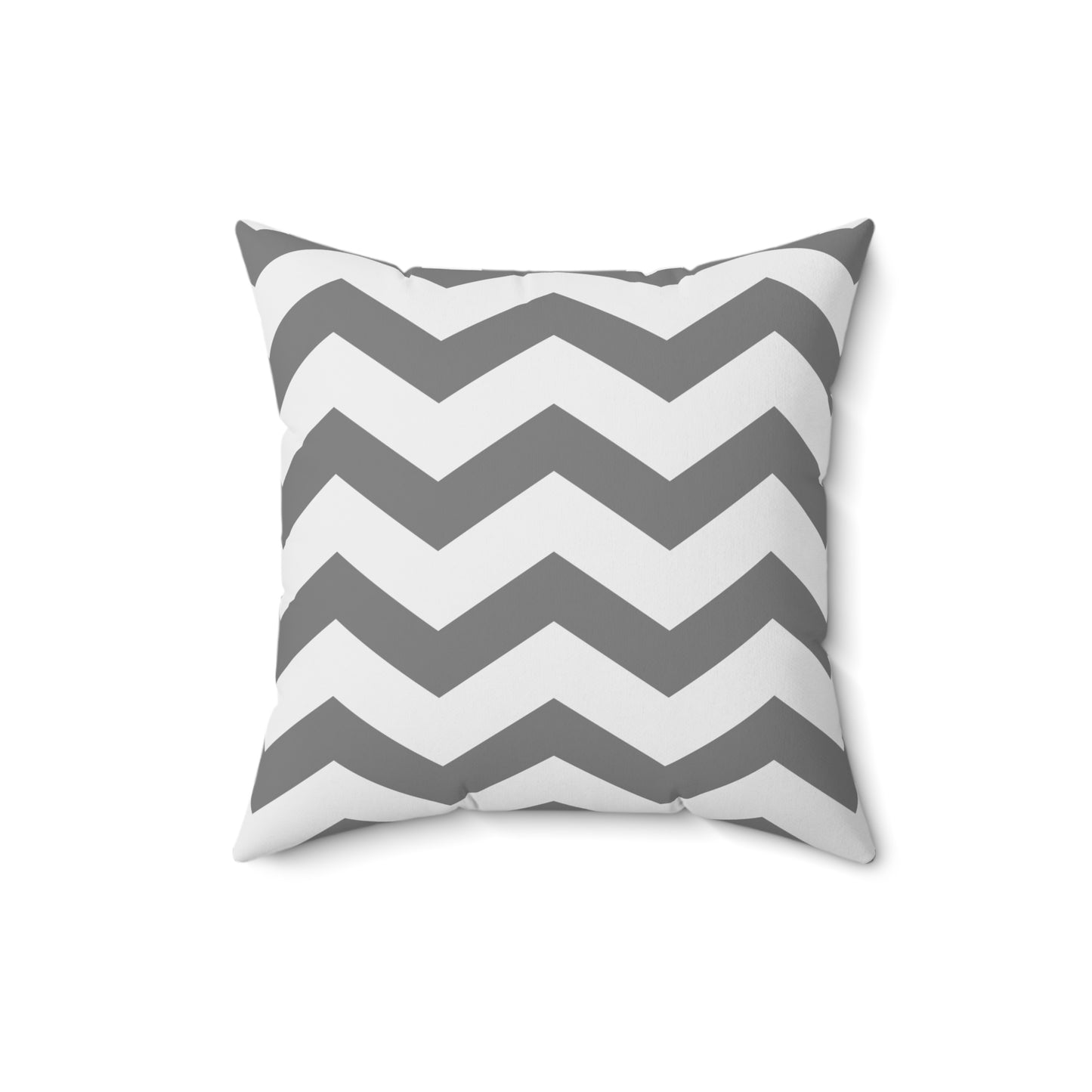 Chevron Gray and White Throw Pillow