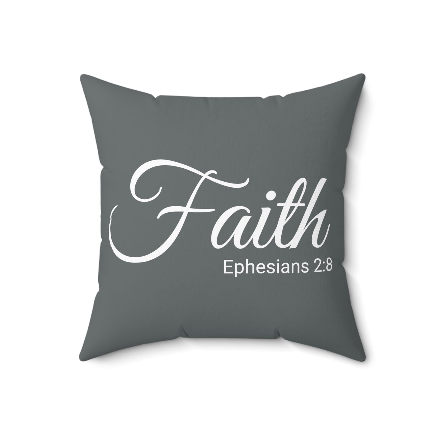 Scripture Faith Ephesians 2:8 Bible Verse Pillow